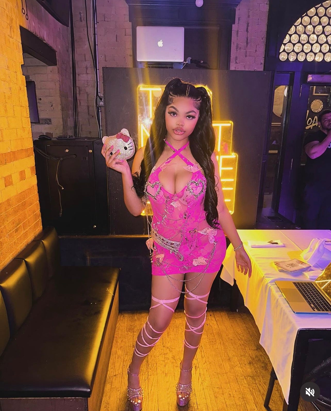 Bad Girl$ Club Embellished Mini Dress