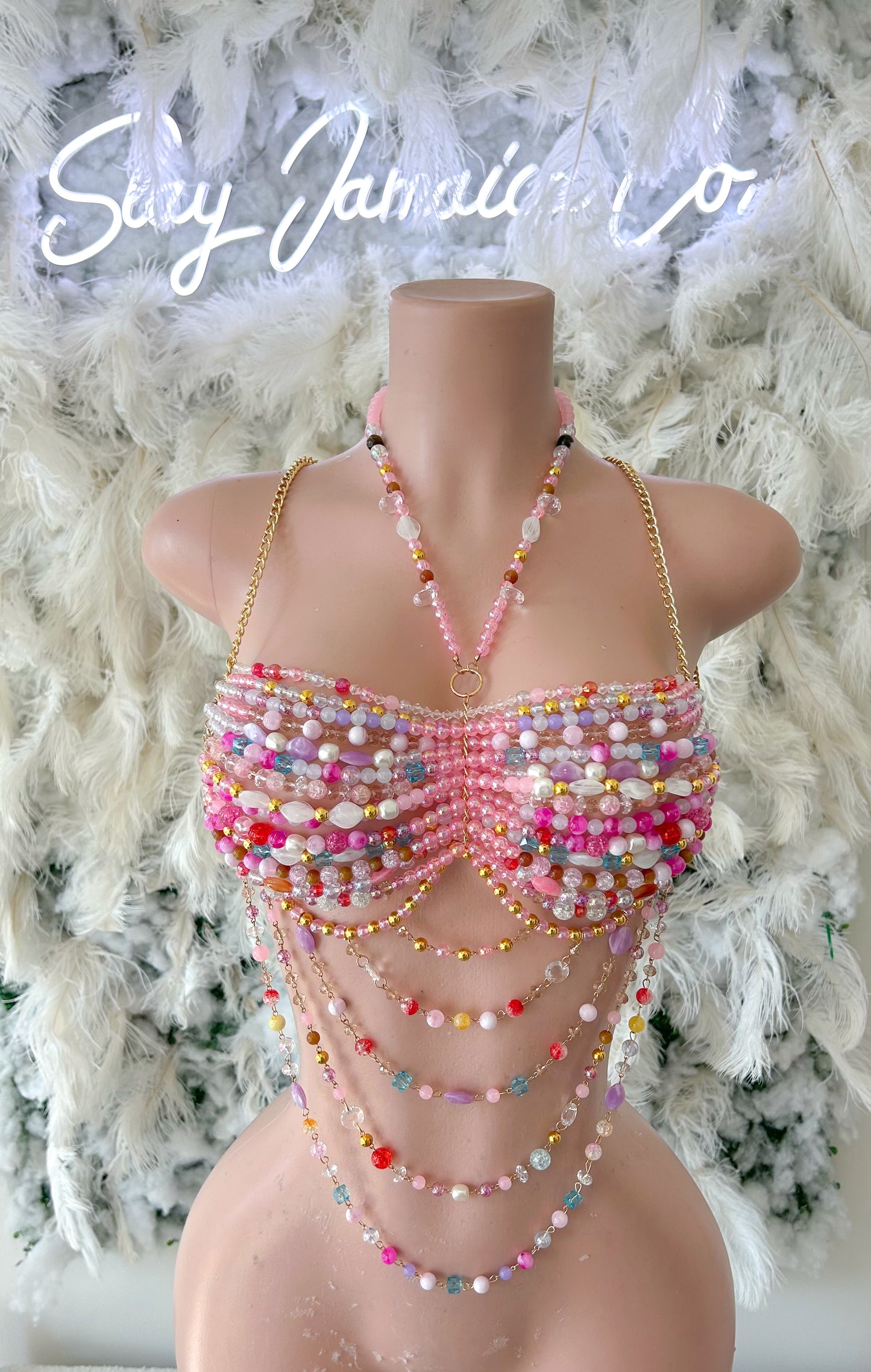 Barbie Life Beaded Crop Top