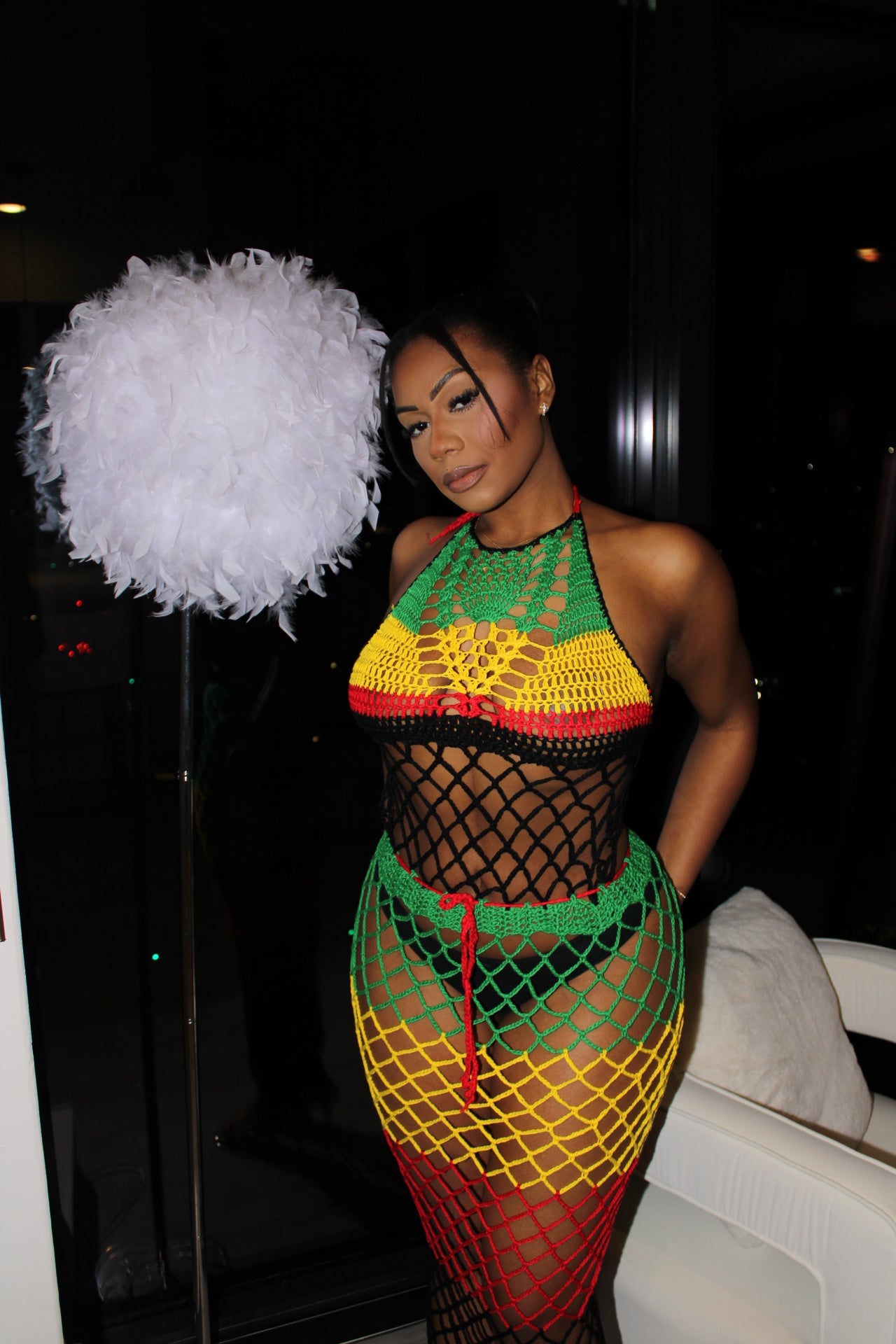Peng Ting Crochet Dress Coverup
