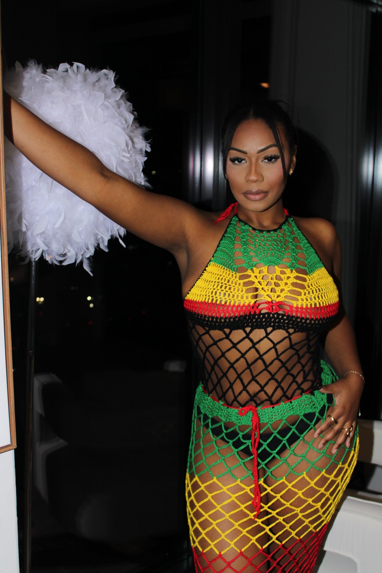 Peng Ting Crochet Dress Coverup