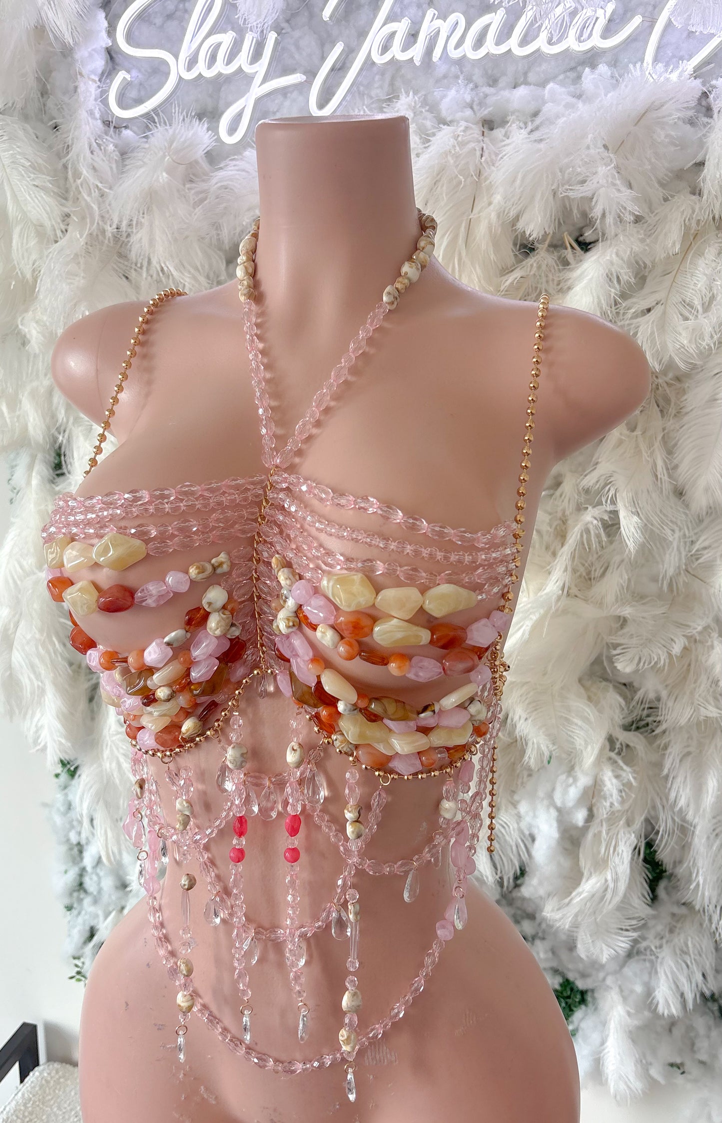 Mykonos Treats Beaded Top