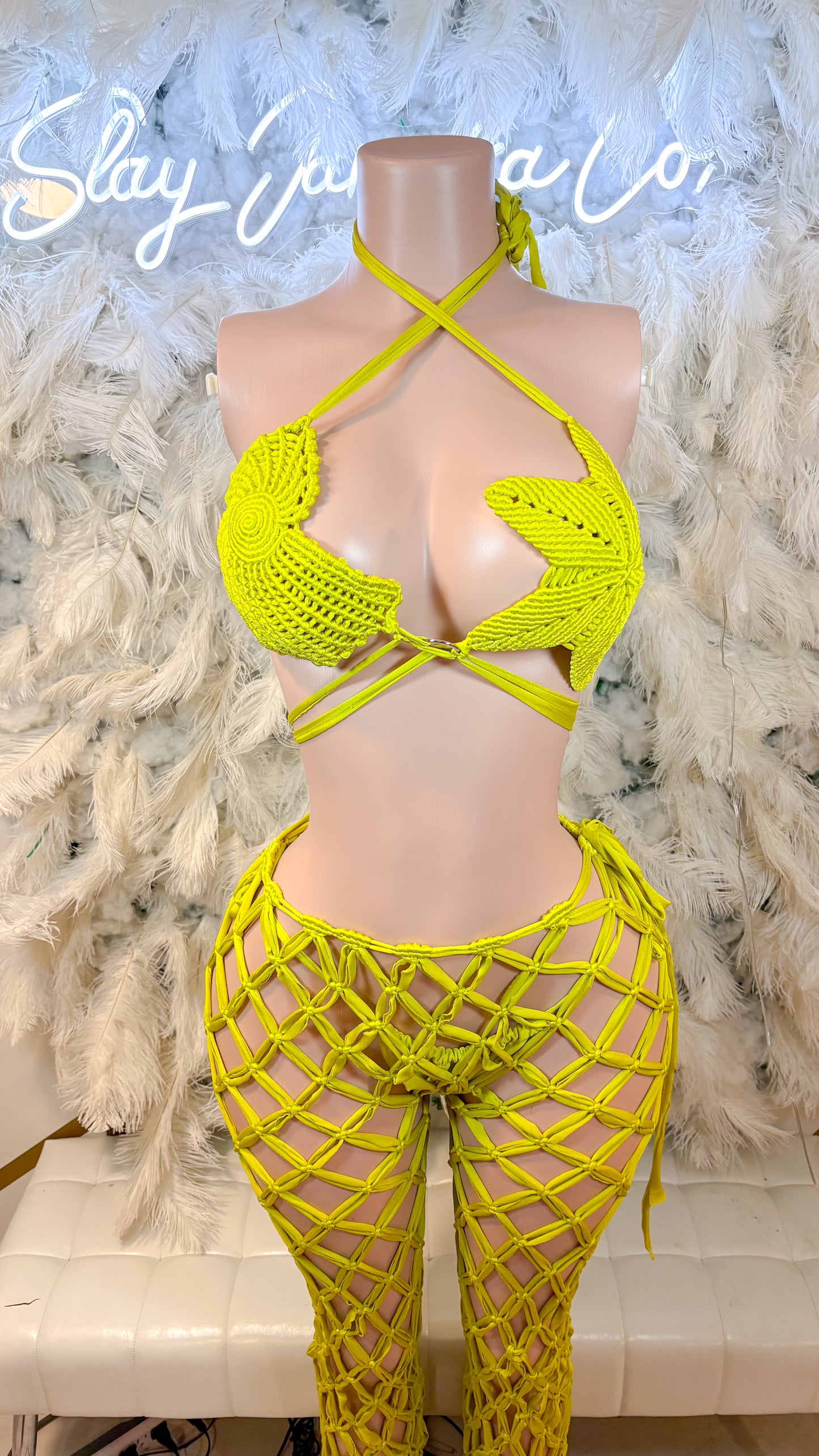 READY TO SHIP Colombimami Knit Three Piece Pants Set
