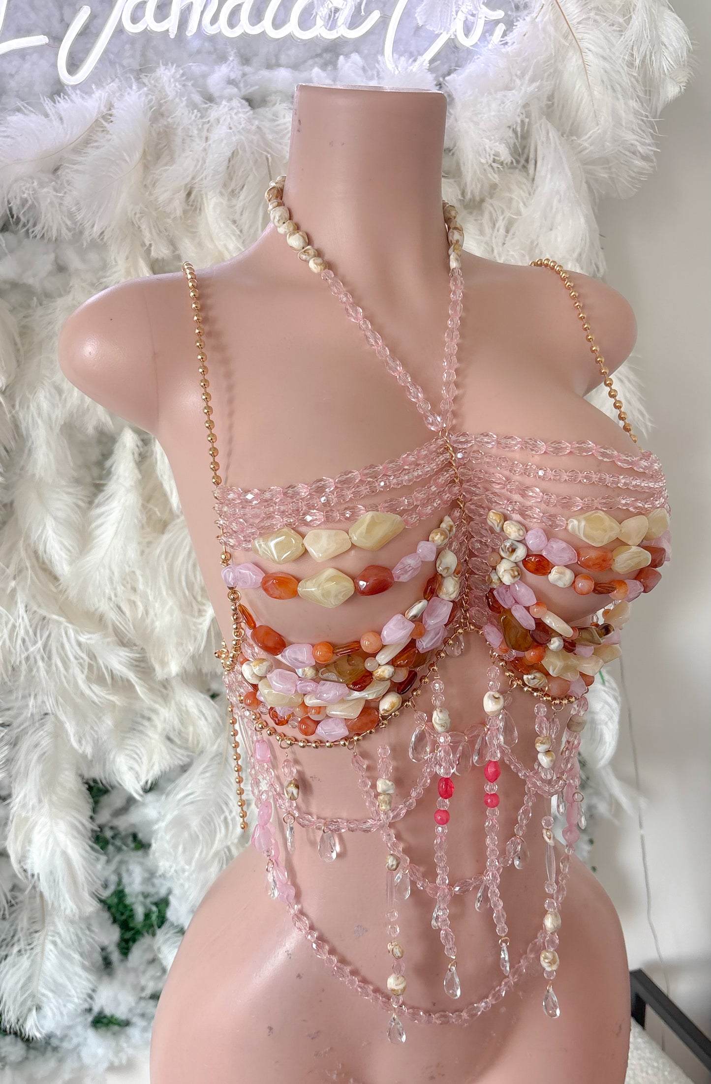 Mykonos Treats Beaded Top