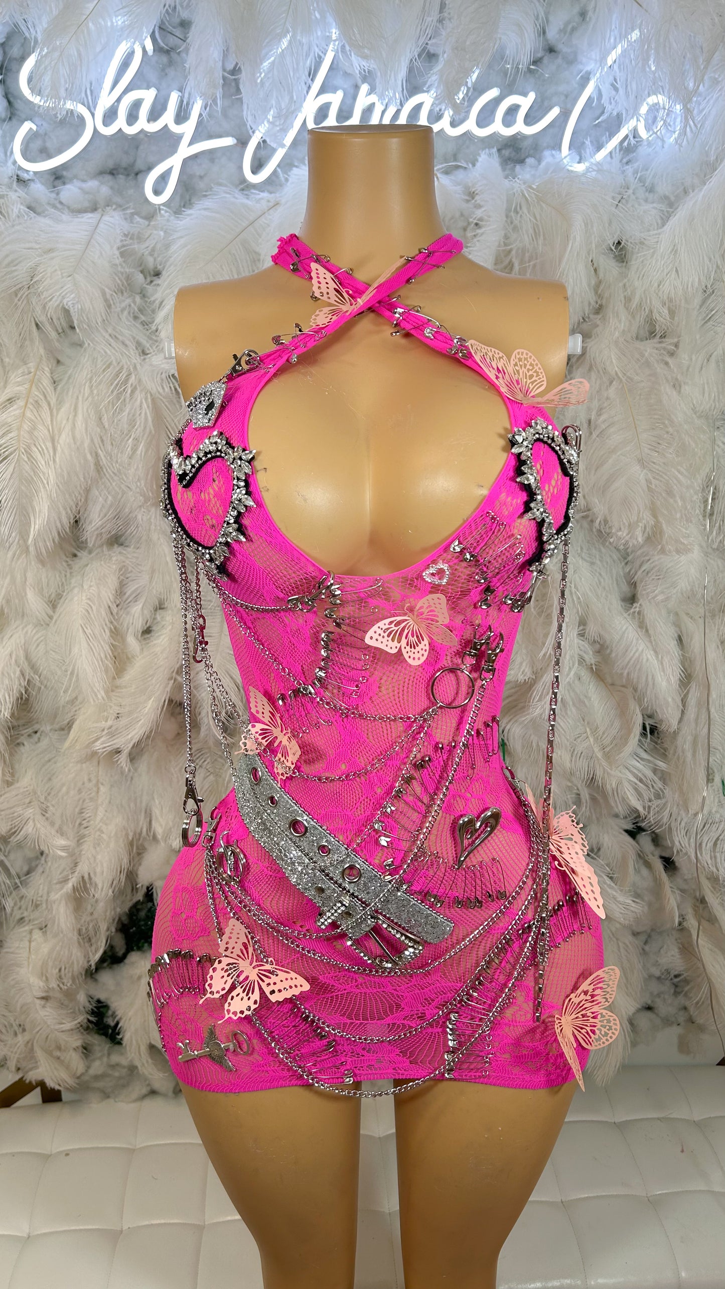 Bad Girl$ Club Embellished Mini Dress