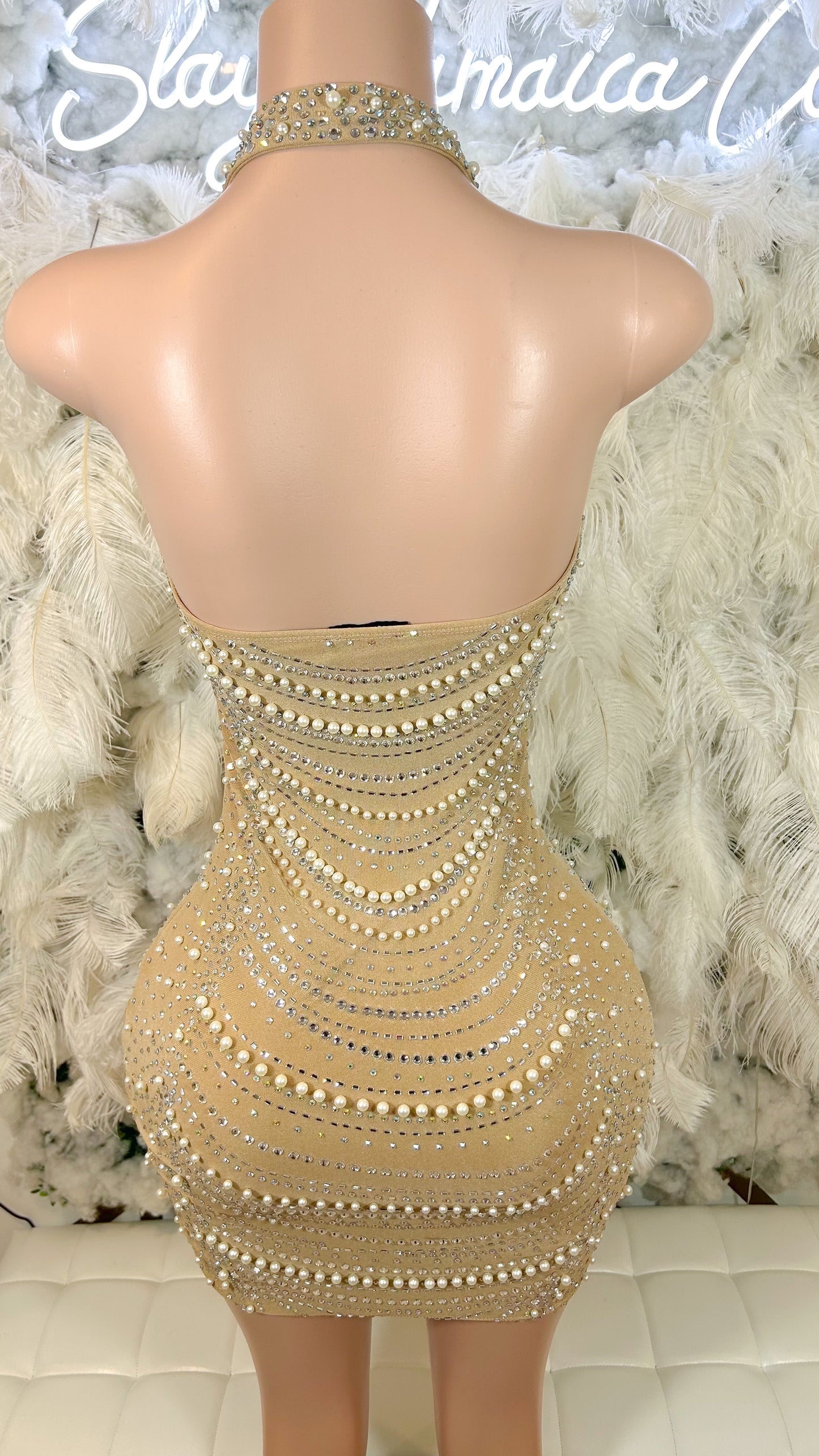Pearls Are A Girl’s Best friend Mini Dress