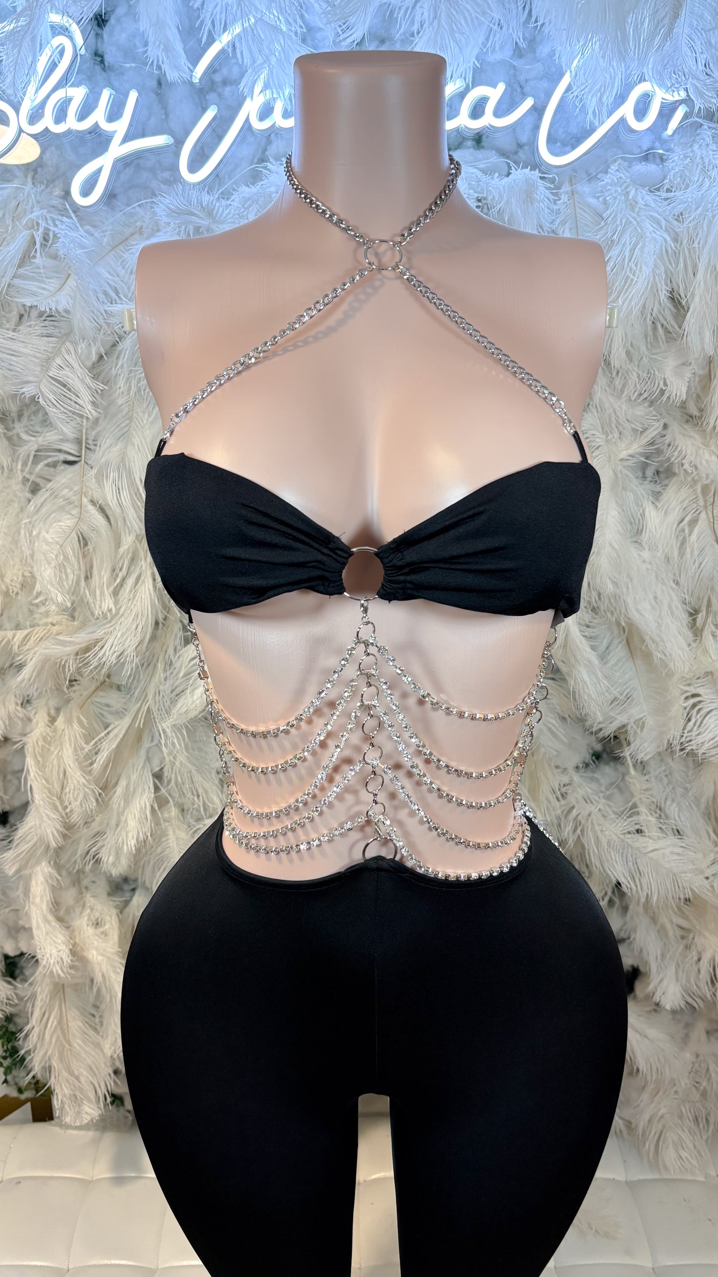 Luxe Halo Rhinestone Jumpsuit