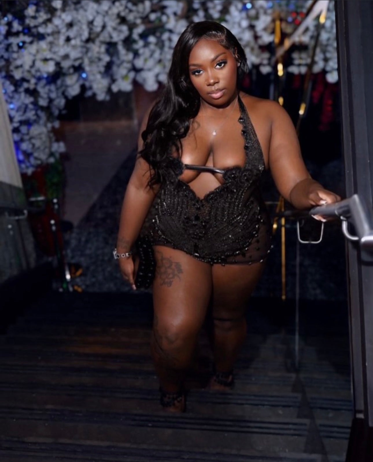 PREORDER ONLY The Only One For You Luxury Rhinestone Mini Dress