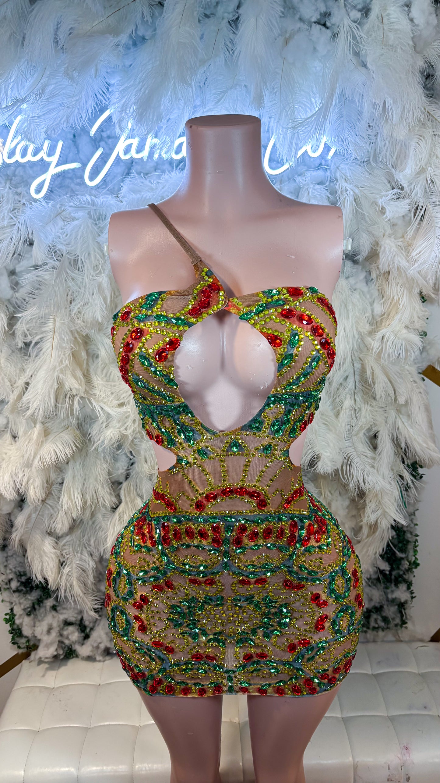 READY TO SHIP She’s Royal Rhinestone Mini Dress