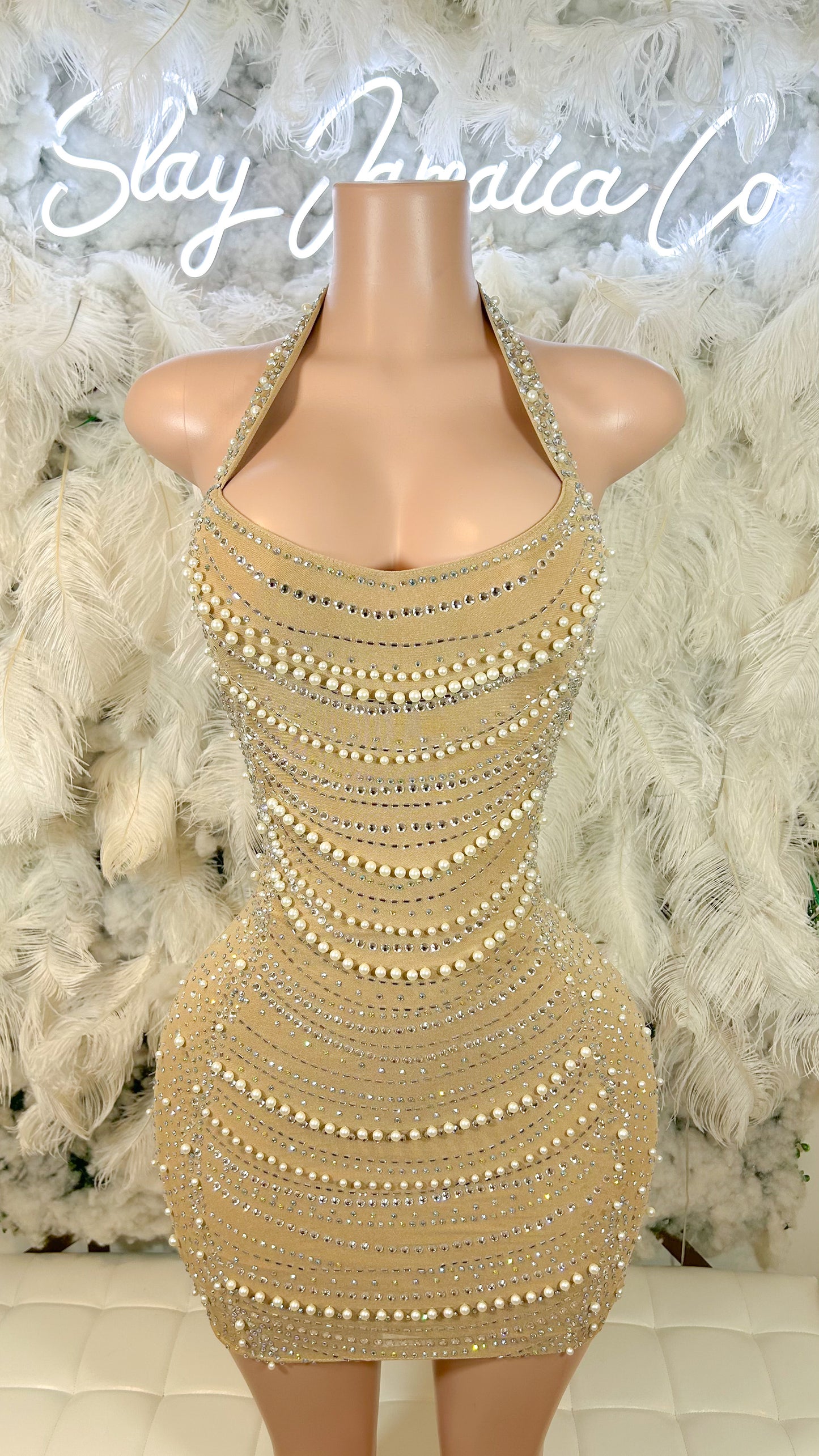 Pearls Are A Girl’s Best friend Mini Dress