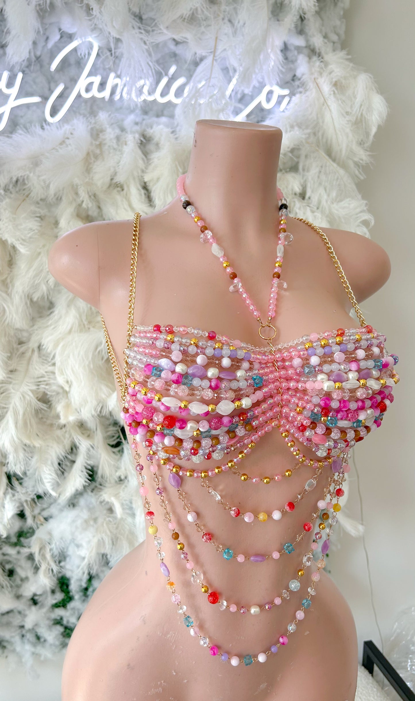 Barbie Life Beaded Crop Top