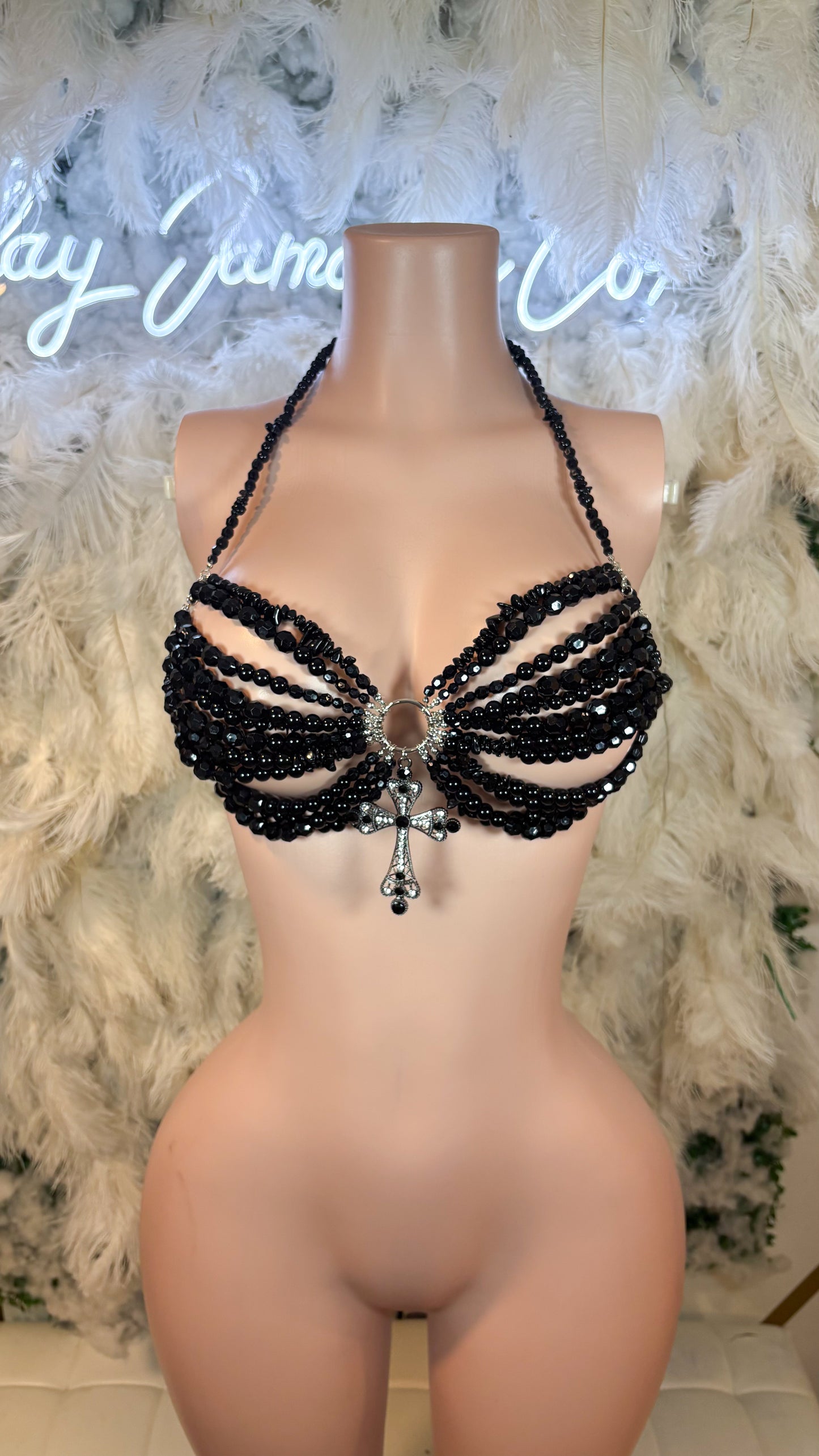 READY TO SHIP Aura Hours Beaded Top