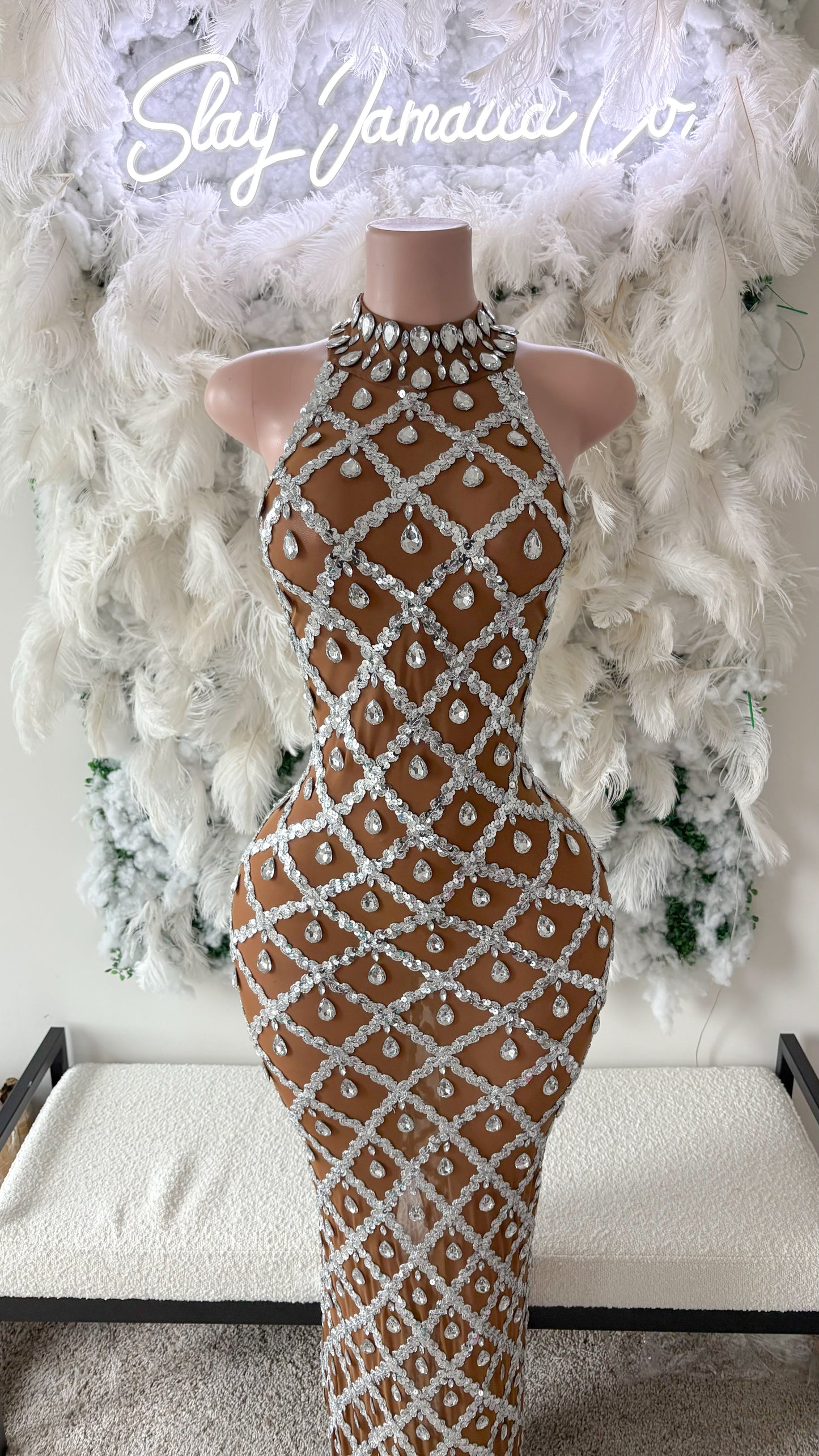 READY TO SHIP Unbelievable Romance Mesh Luxe Dress