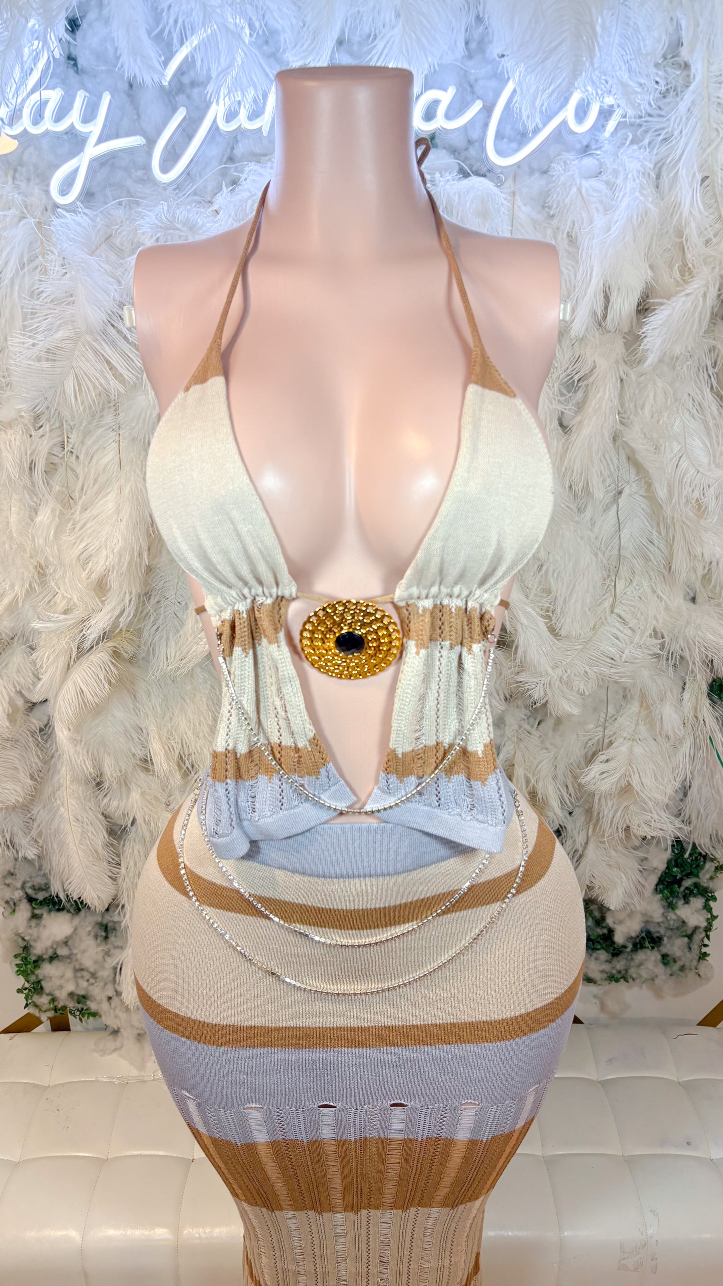 READY TO SHIP Desert Dreams Knitted Skirt Set