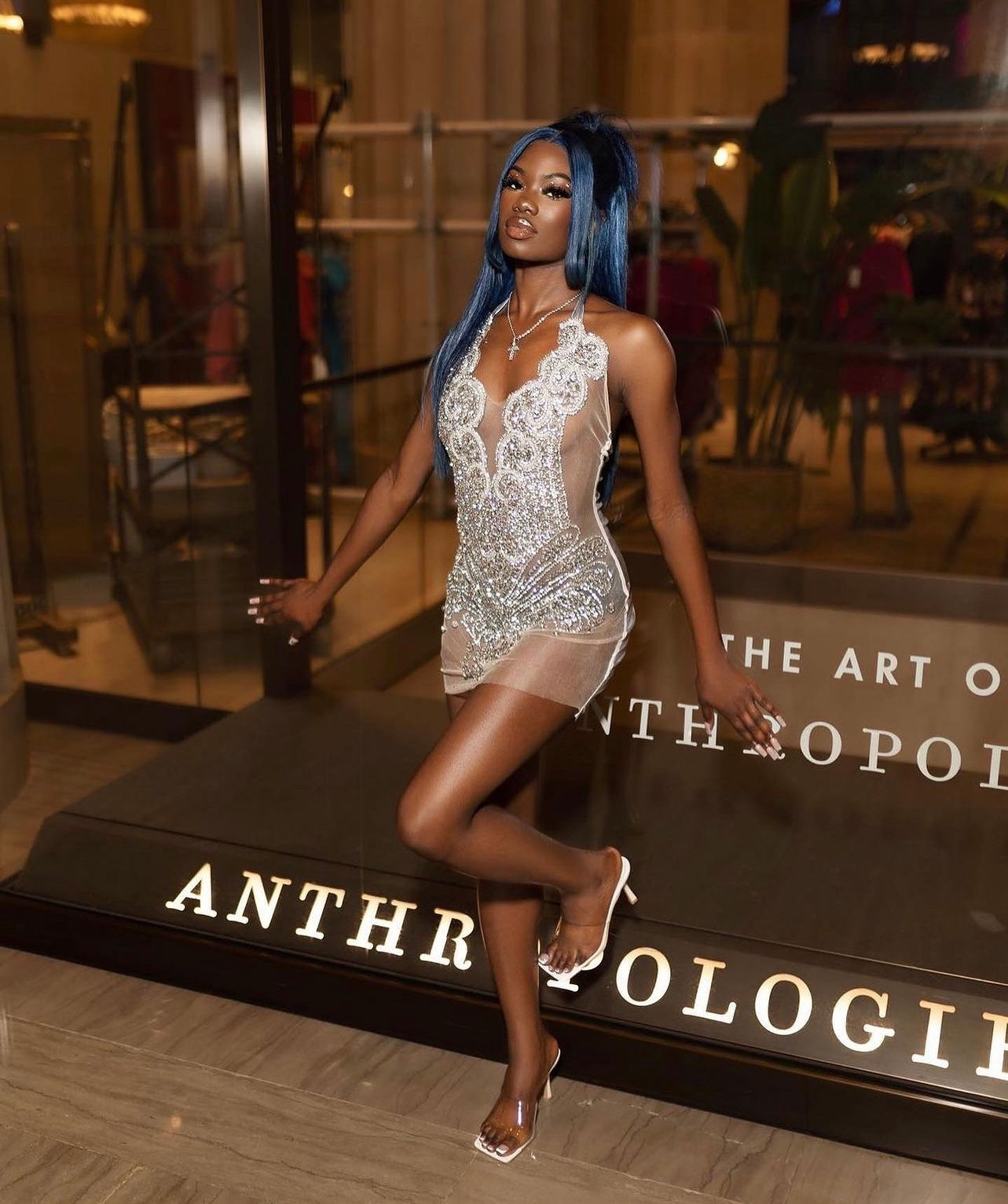 Preorder only Queen In The Deck Luxury Rhinestone Mini Dress