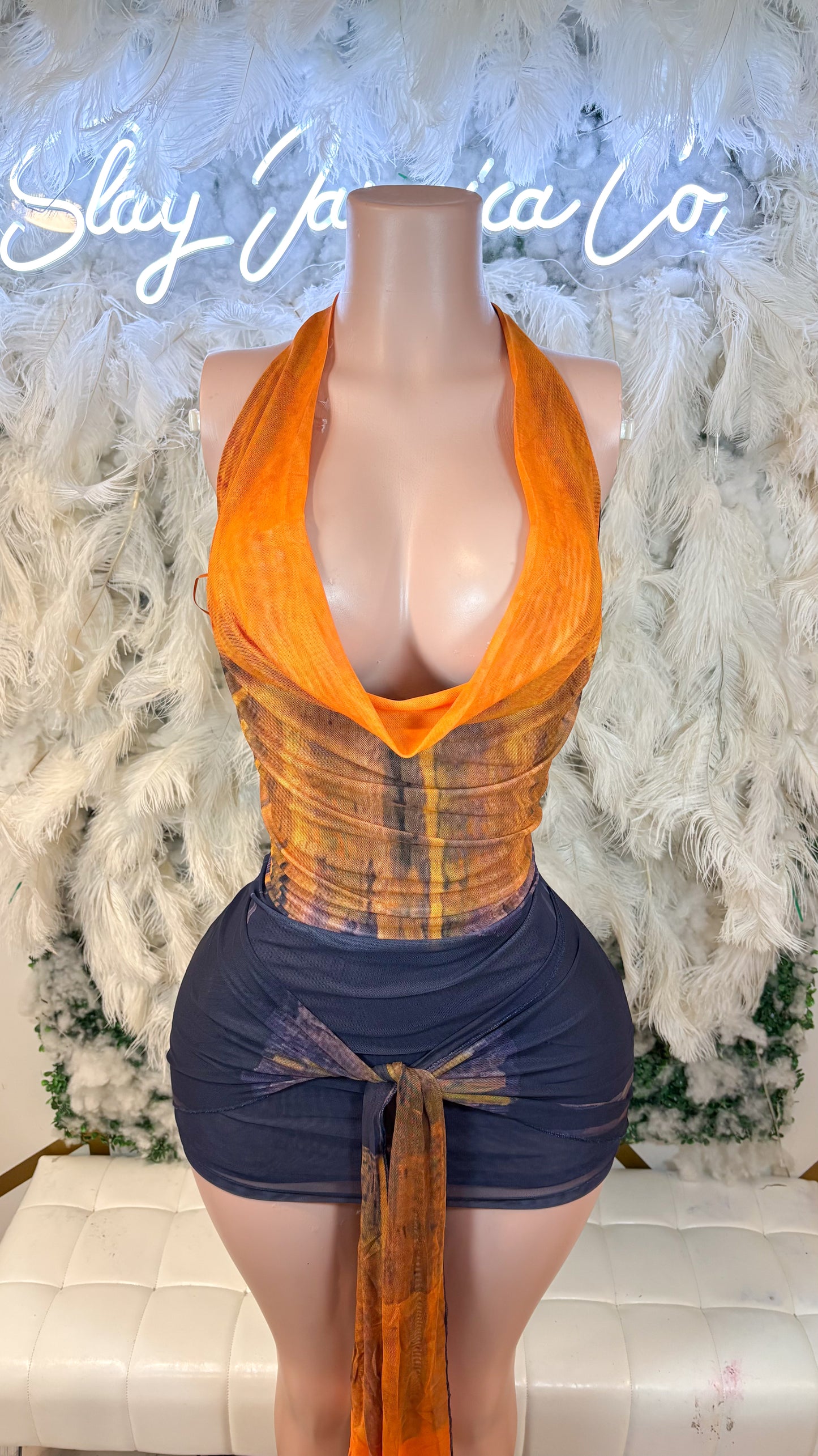 READY TO SHIP Sunset In The Villa Mini Dress
