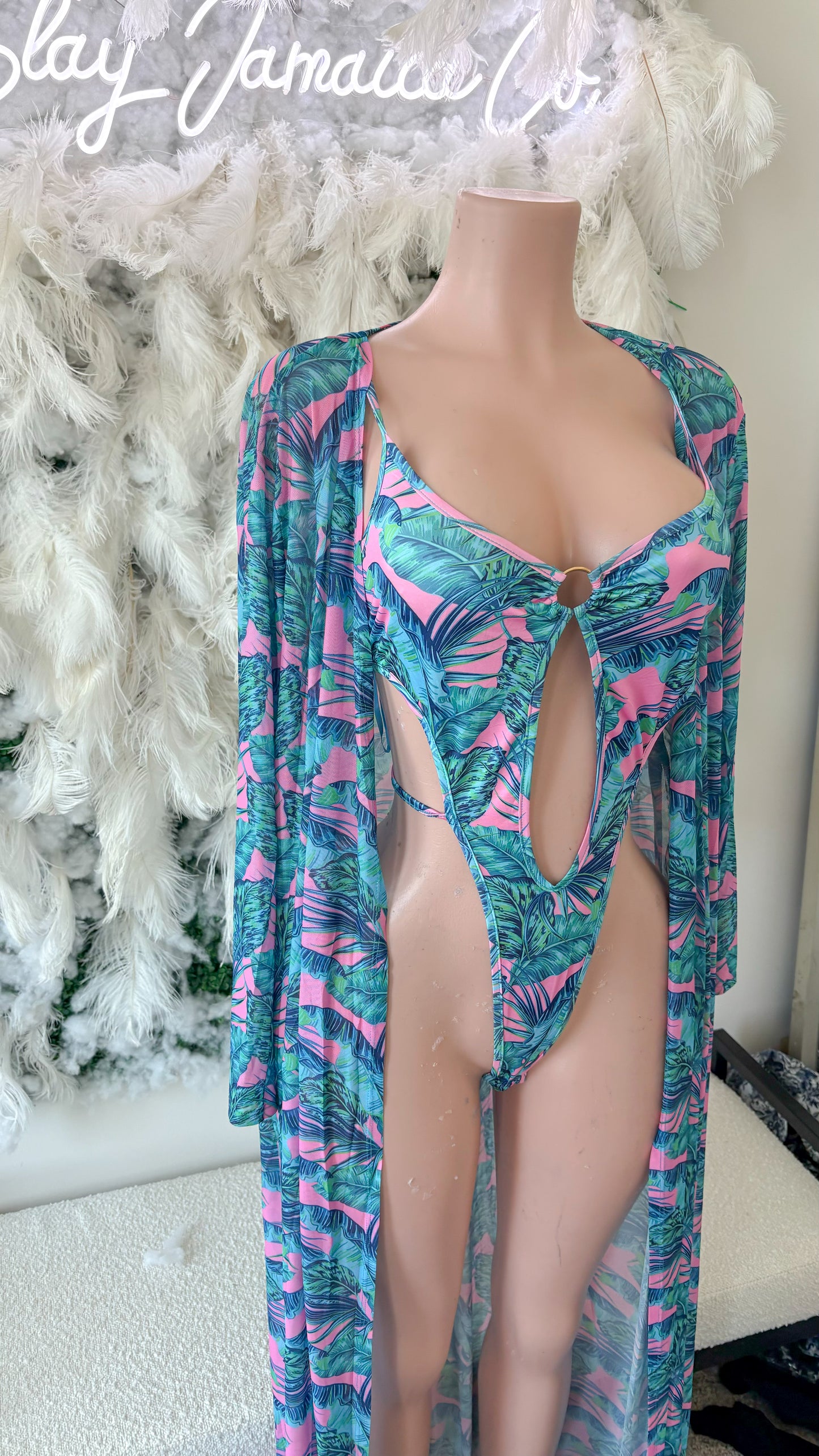 Tropical Persuausion Monokini Swim Set