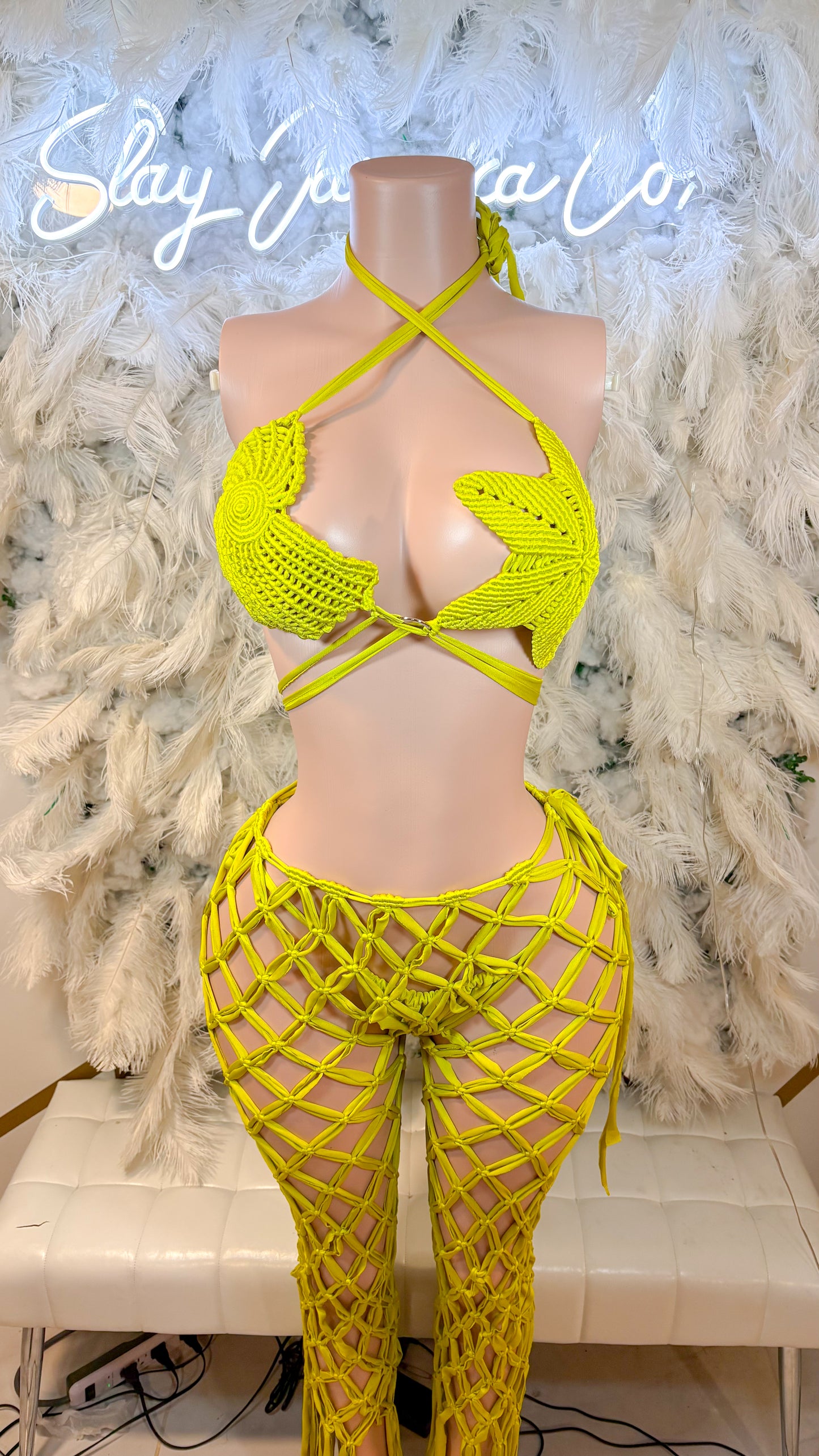 READY TO SHIP Colombimami Knit Three Piece Pants Set