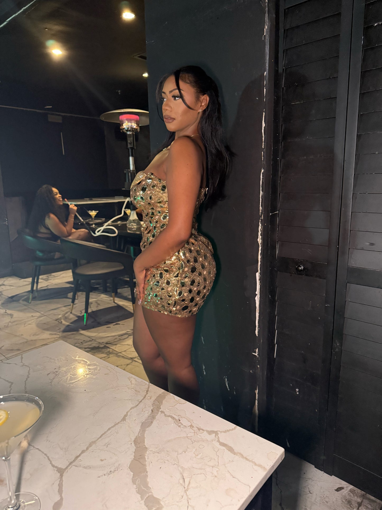Golden Hour Sequin Mini Dress