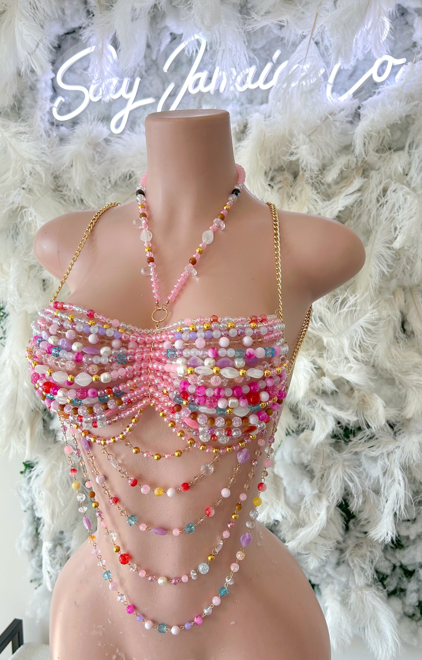 Barbie Life Beaded Crop Top