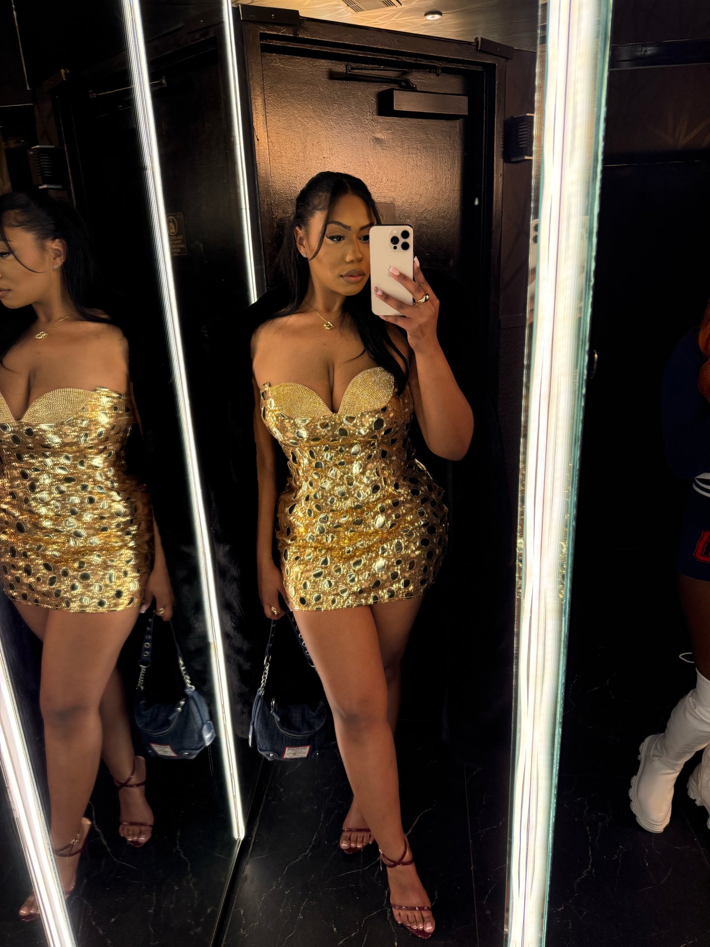 Golden Hour Sequin Mini Dress