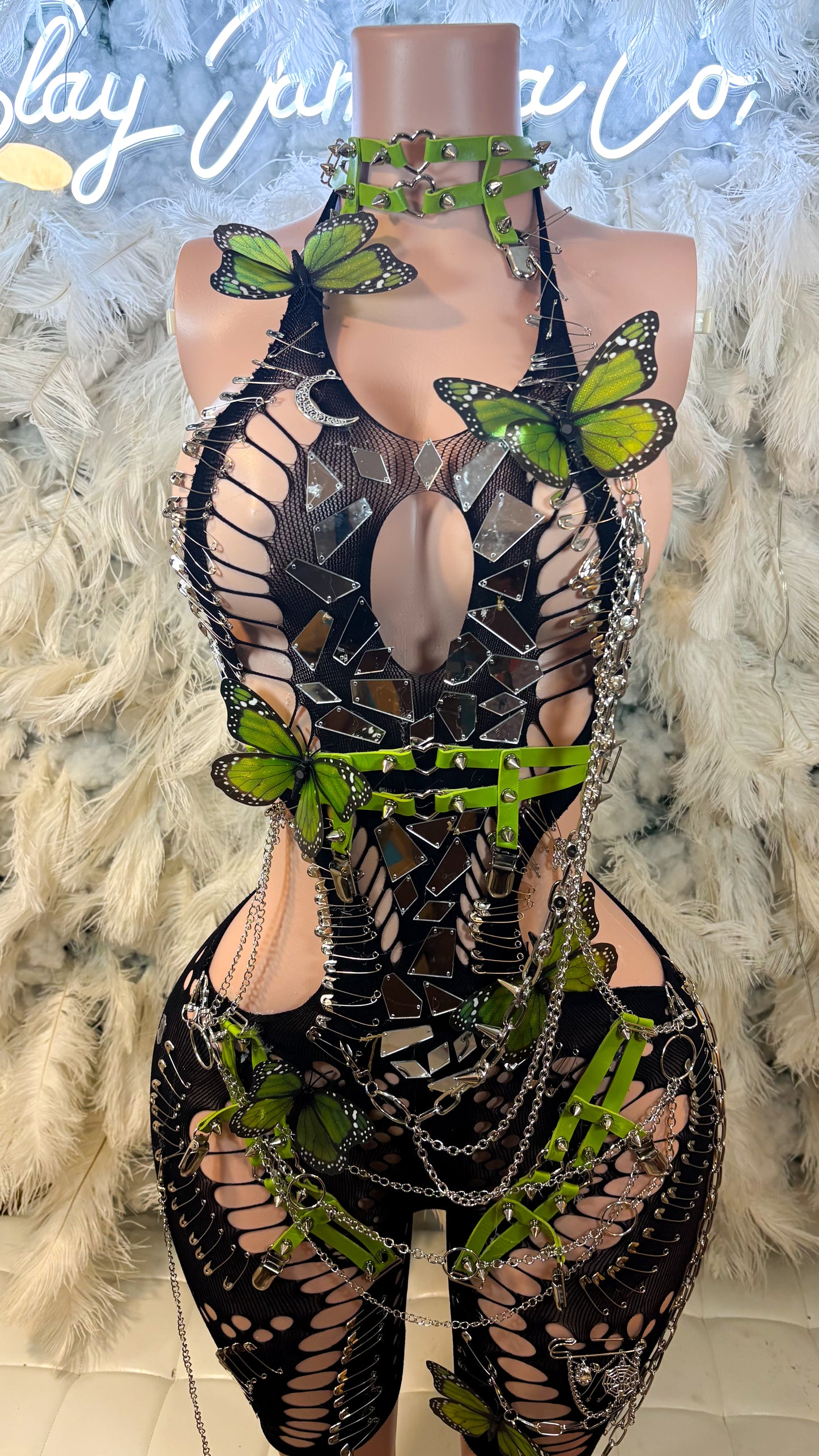 READY TO SHIP Rockstar Desires Embellished Romper