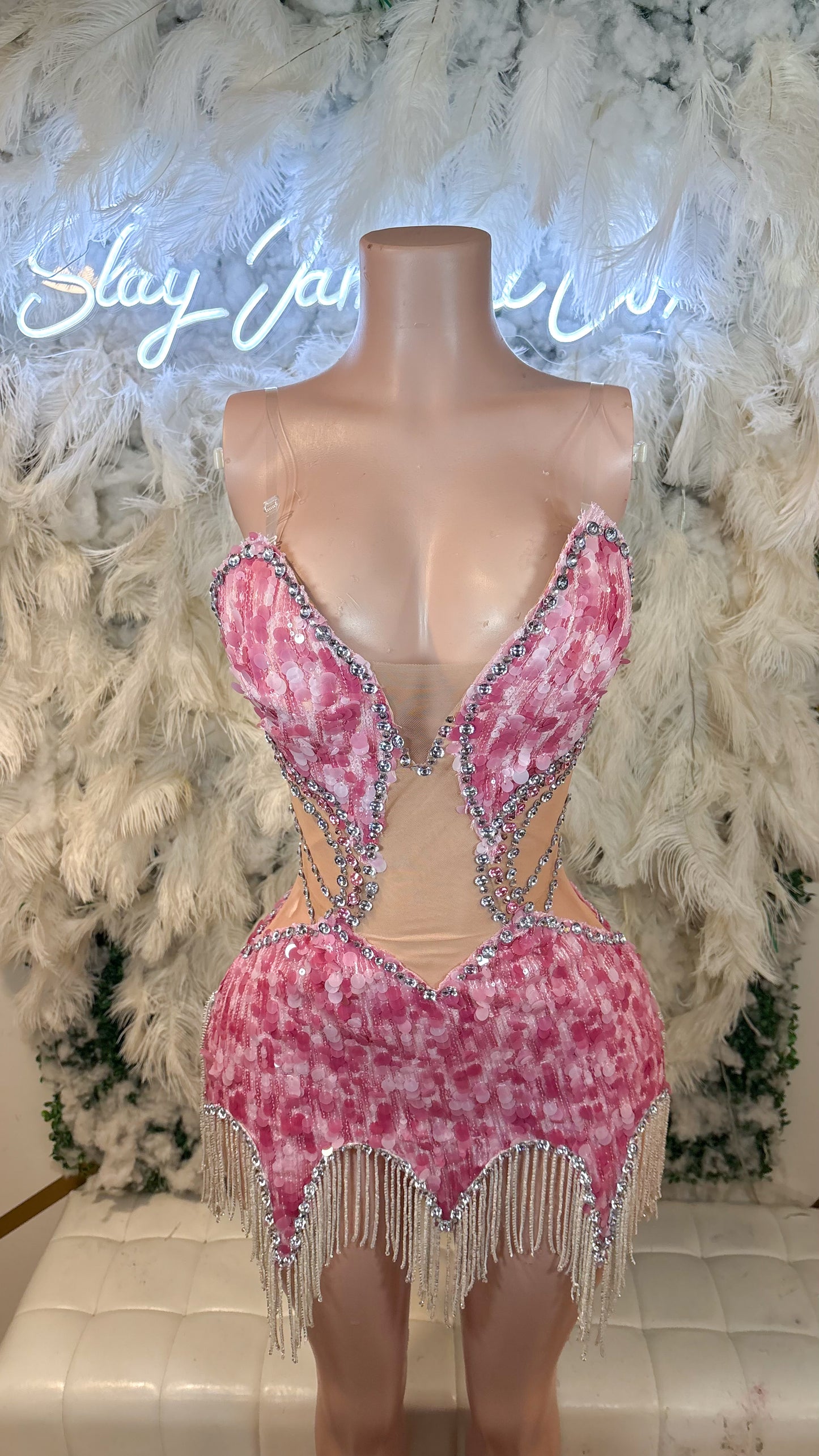READY TO SHIP Princess Luxe Mesh Mini Dress