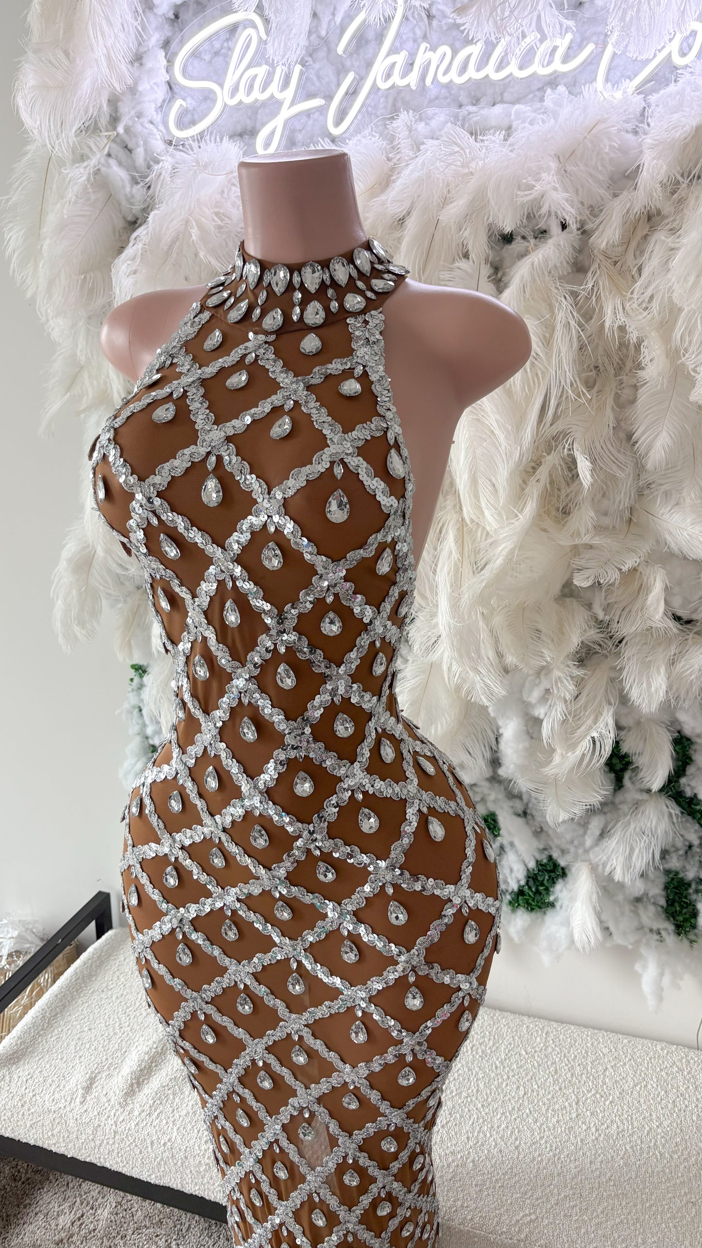 READY TO SHIP Unbelievable Romance Mesh Luxe Dress