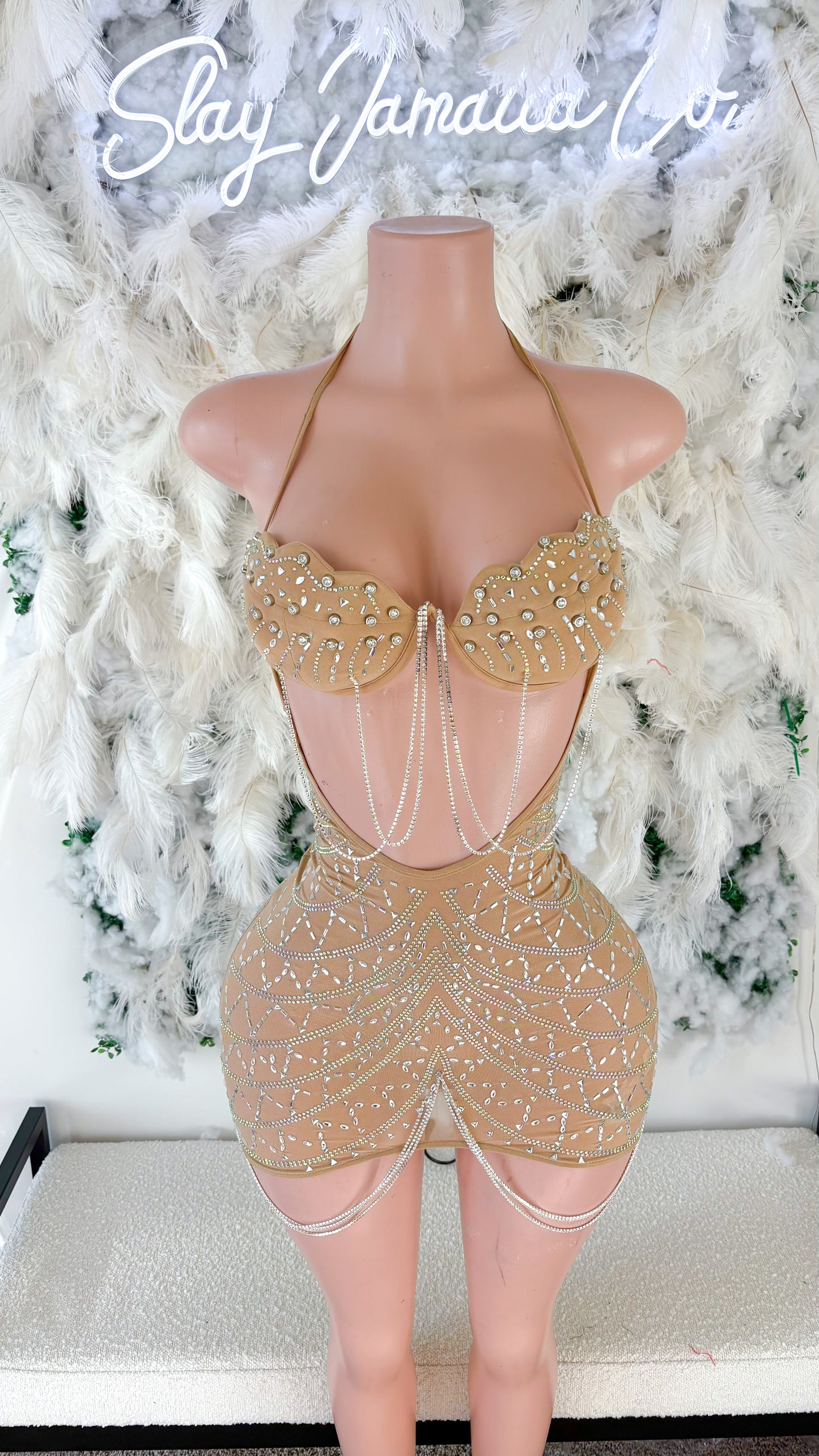 Princess Diaries Rhinestone Mini Dress