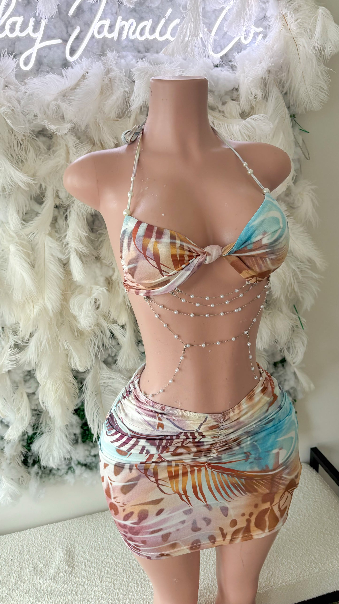 Hawaii Hula Nights Mini Dress