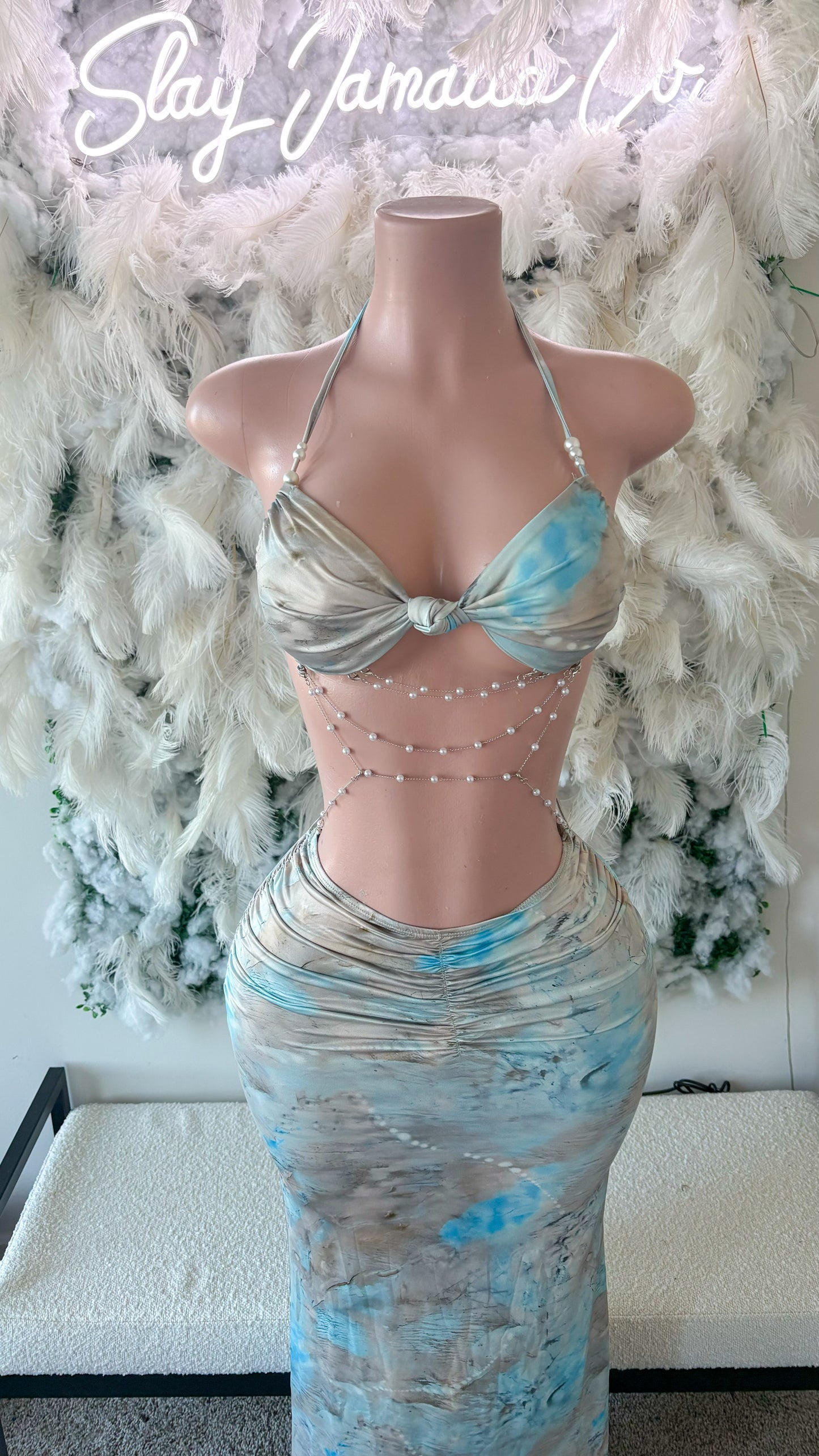 Dreaming of Bora Bora Cut Out Maxi Dress