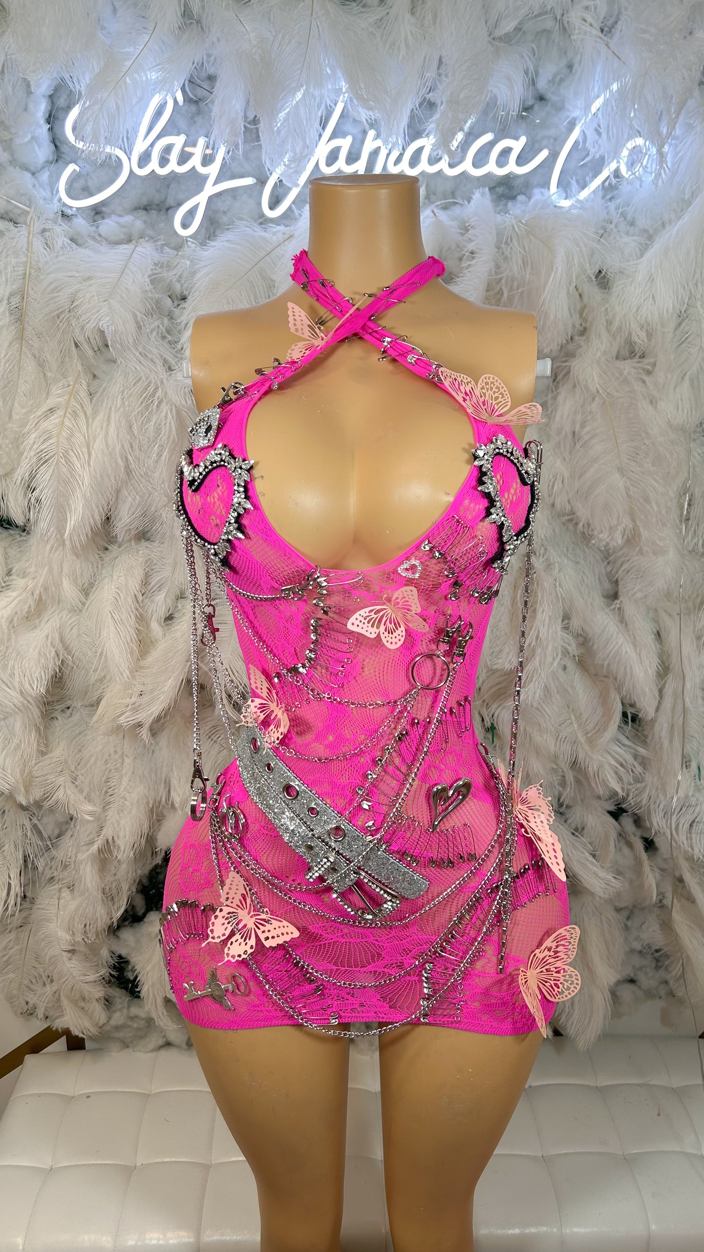 Bad Girl$ Club Embellished Mini Dress
