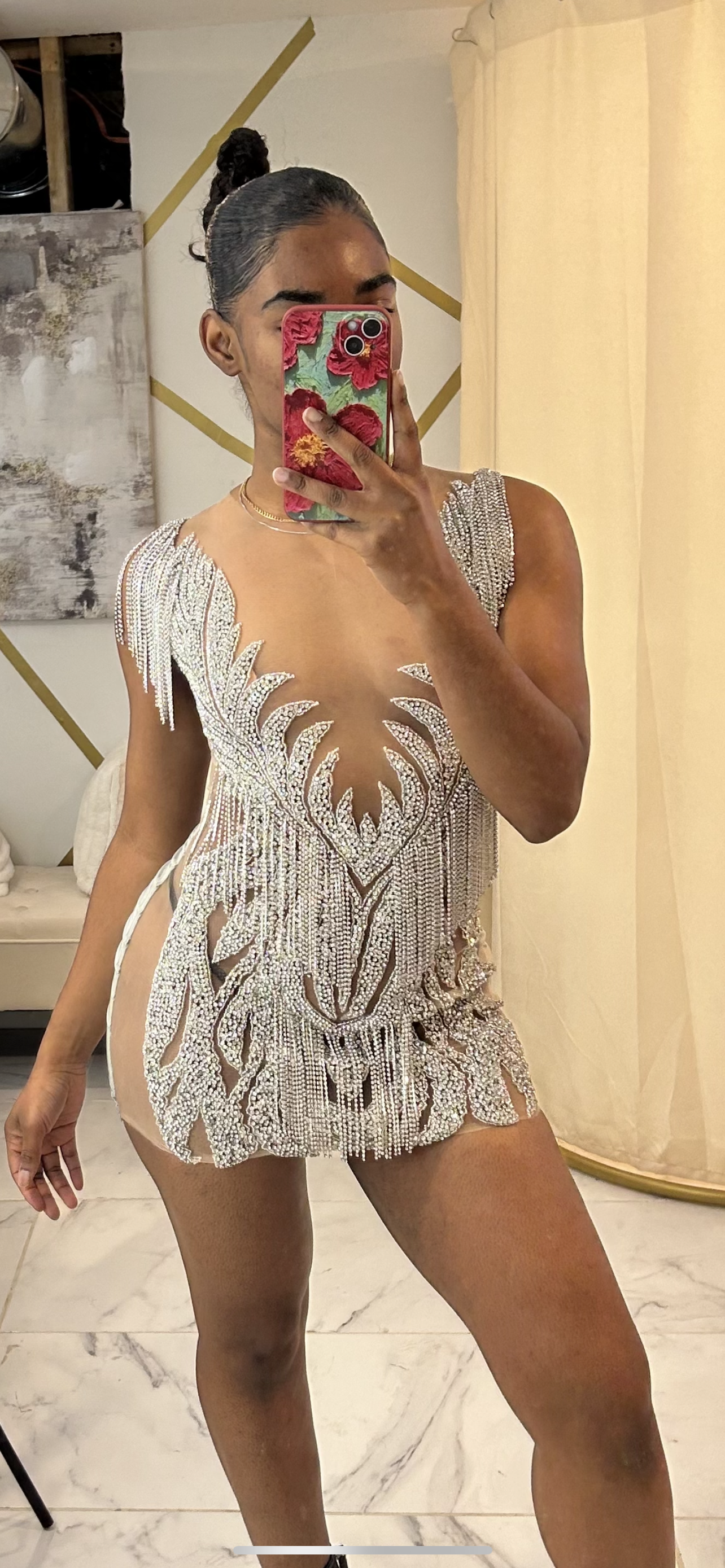 PREORDER ONLY The Ultimate Luxe Rhinestone Mini dress