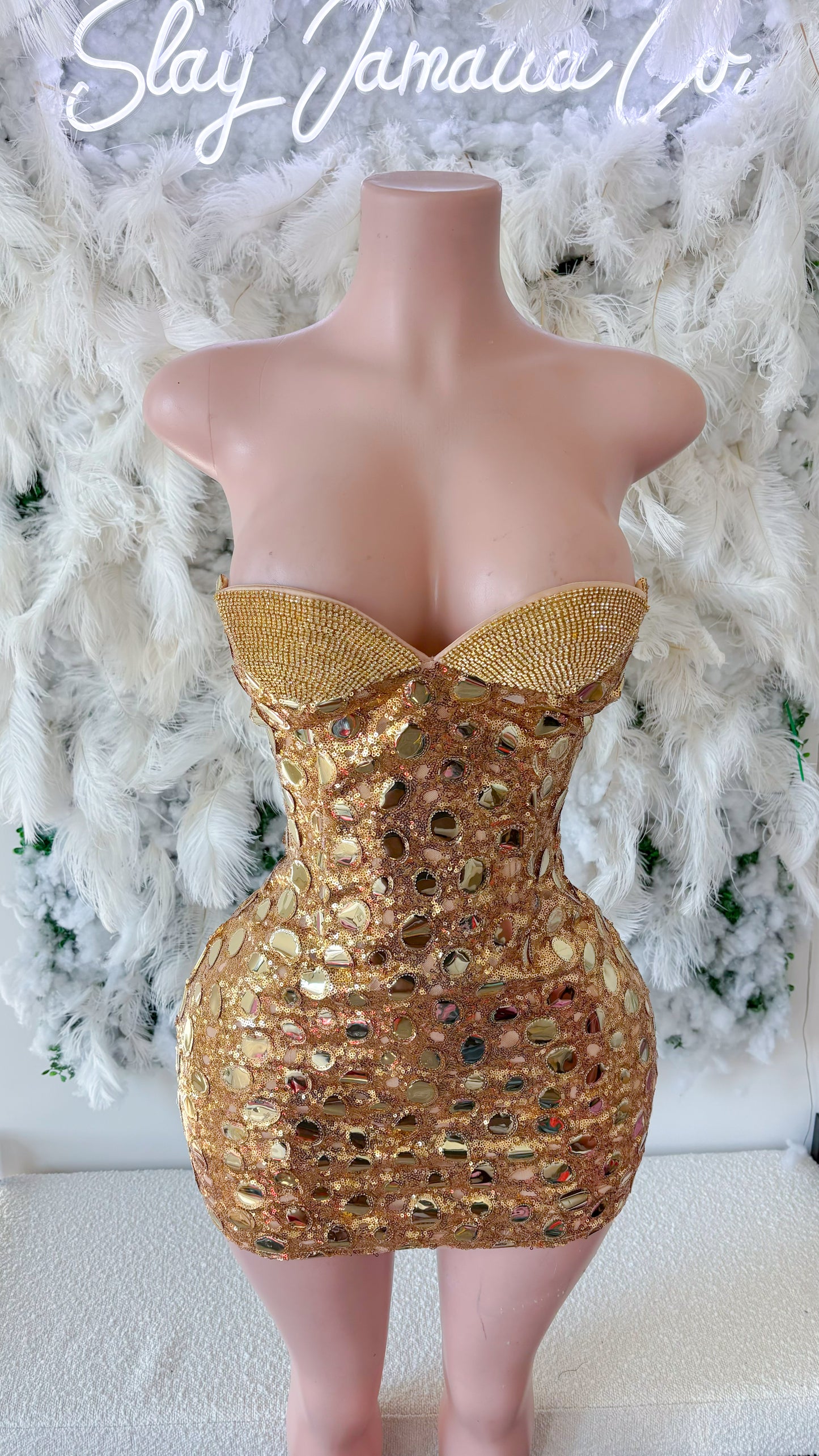 Golden Hour Sequin Mini Dress