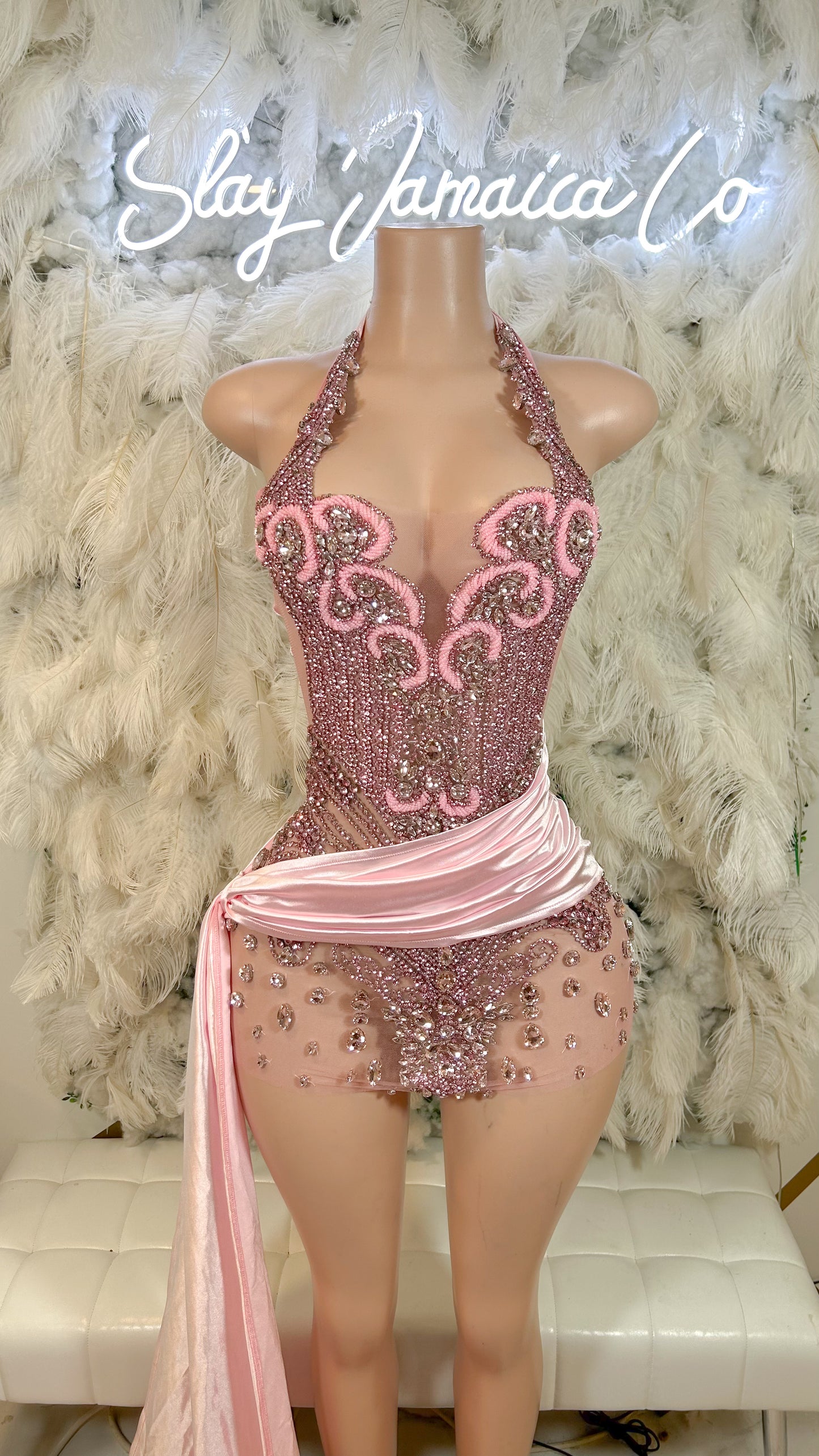 PREORDER ONLY Princess Dreams Rhinestone Luxe Dress With Train