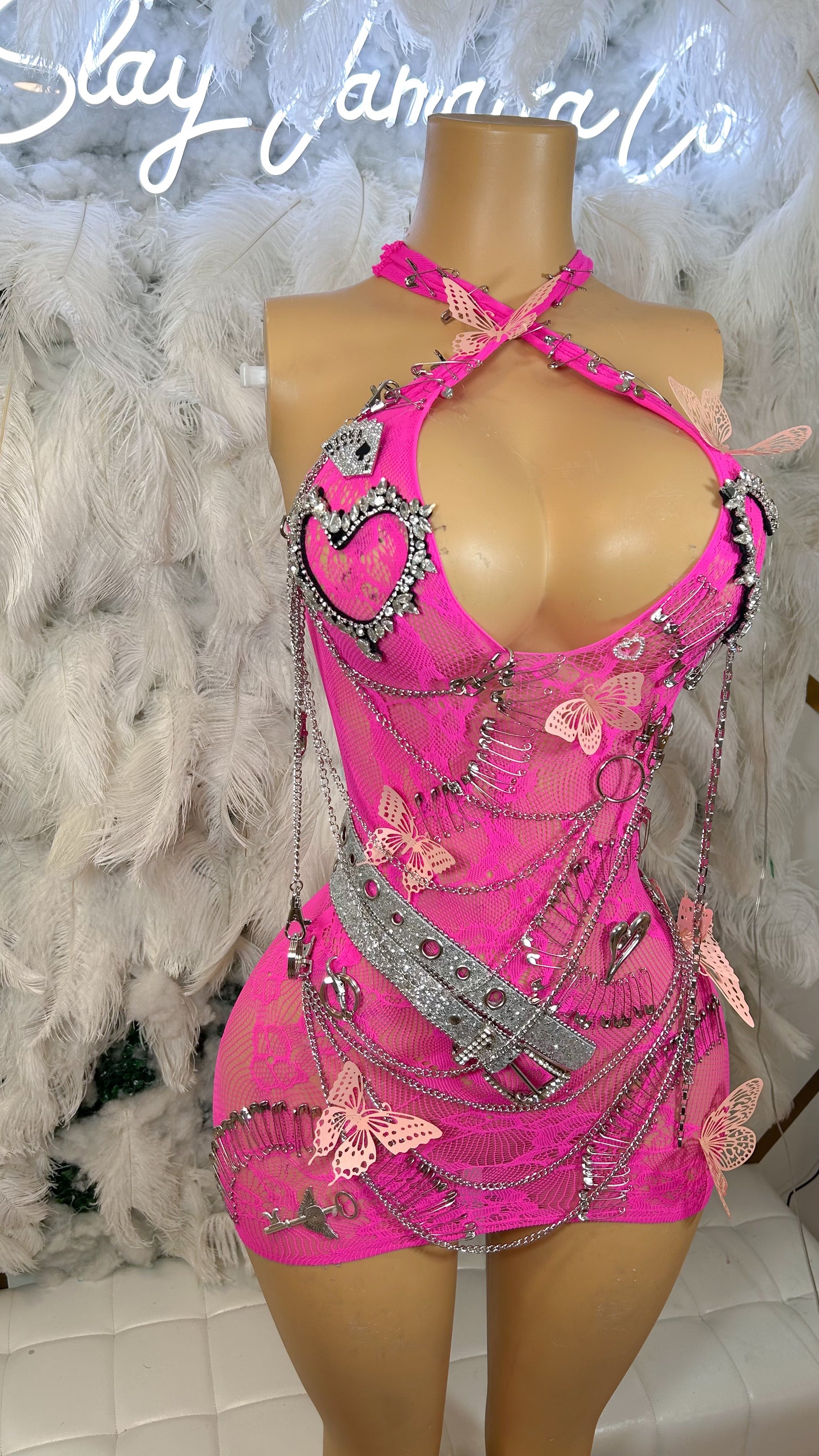 Bad Girl$ Club Embellished Mini Dress