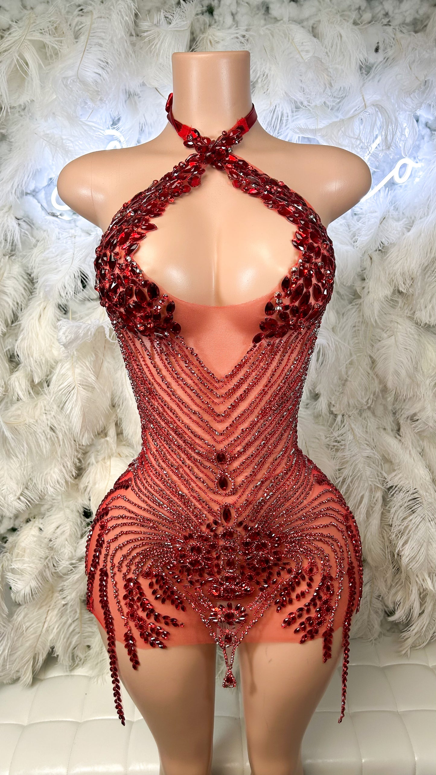 PREORDER ONLY Dolly Captain Luxury Rhinestone Mini Dress hun