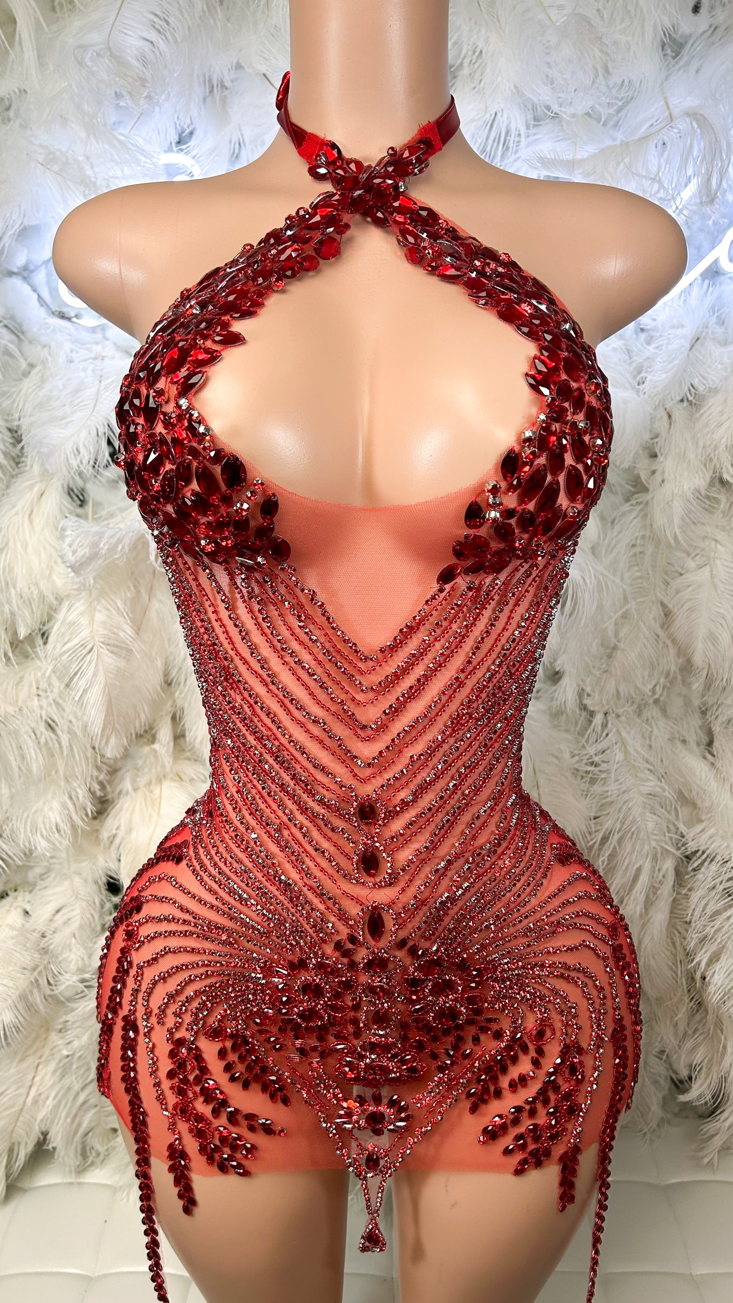 PREORDER ONLY Dolly Captain Luxury Rhinestone Mini Dress hun