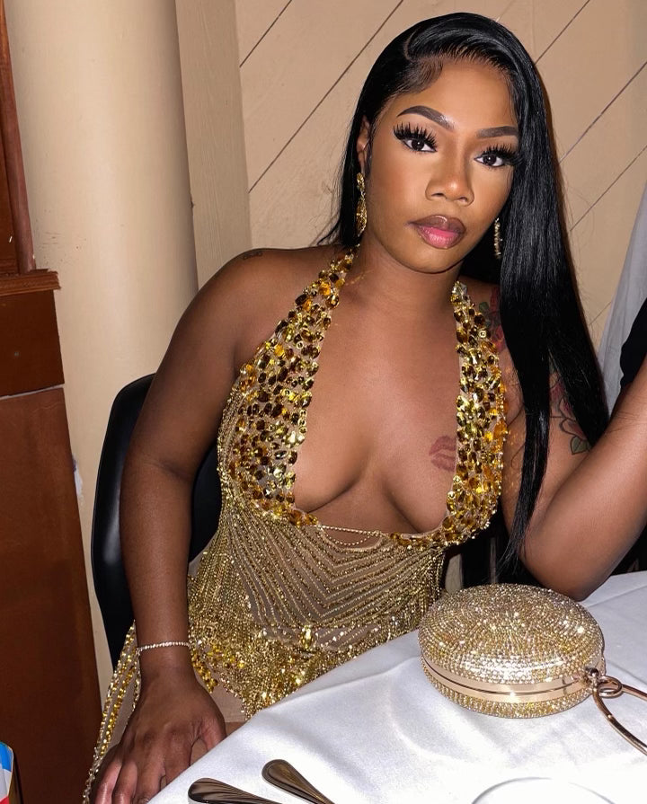 PREORDER ONLY The Real It Girl Chain Luxury Mini Dress