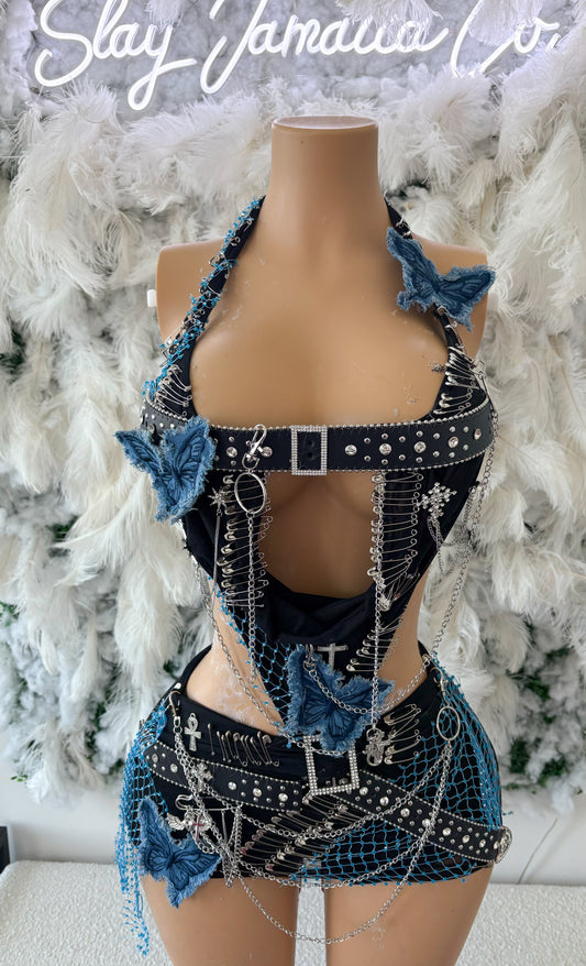 The Baddies Secret Embellished Mini Dress