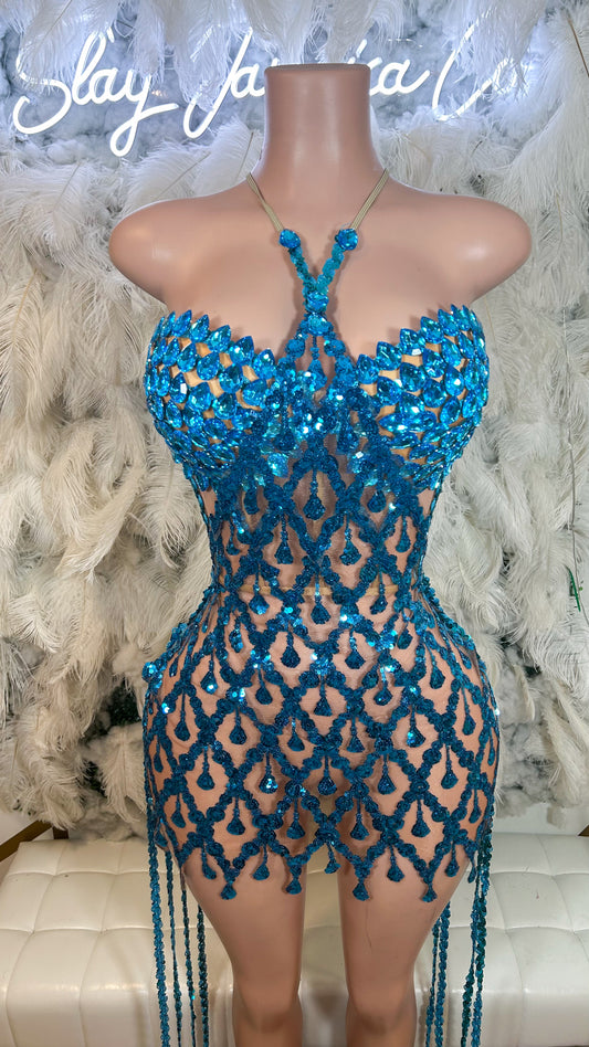 PREORDER ONLY  Crystal Treasures Mini Mesh Dress