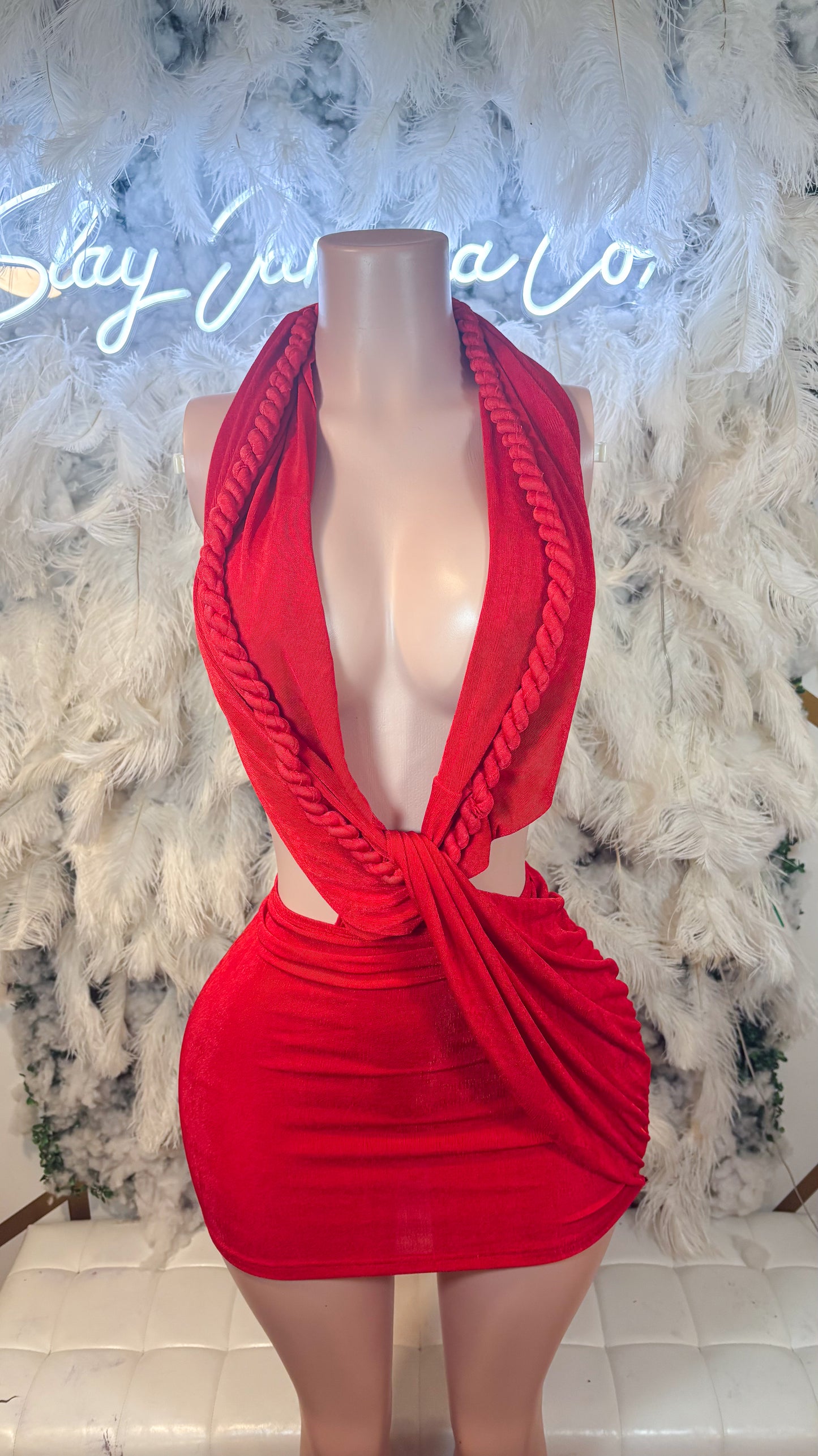 Under The Stars Rope Mini Dress