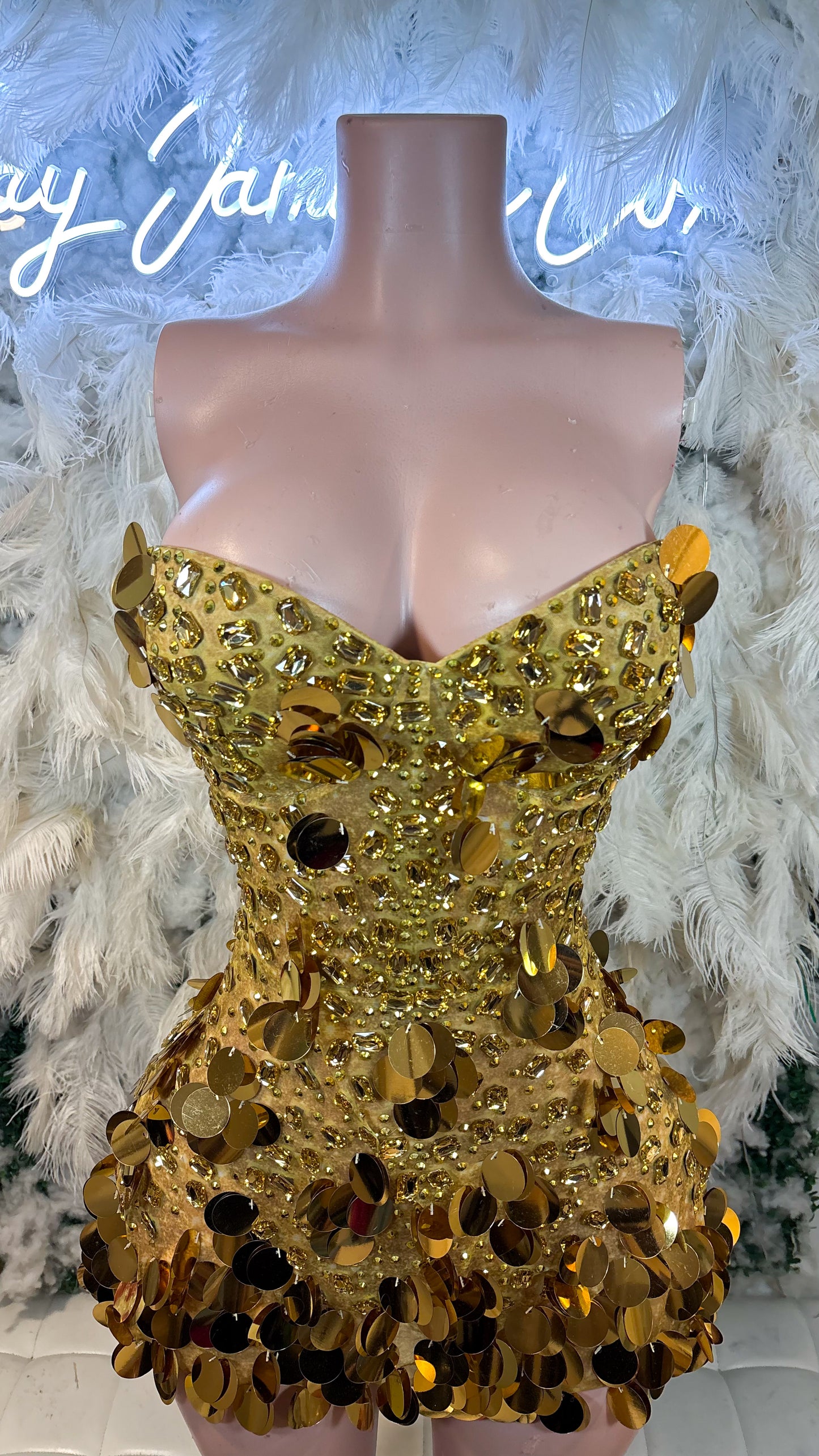 READY TO SHIP Dazzle Her Eyes Sequin Mini Dress