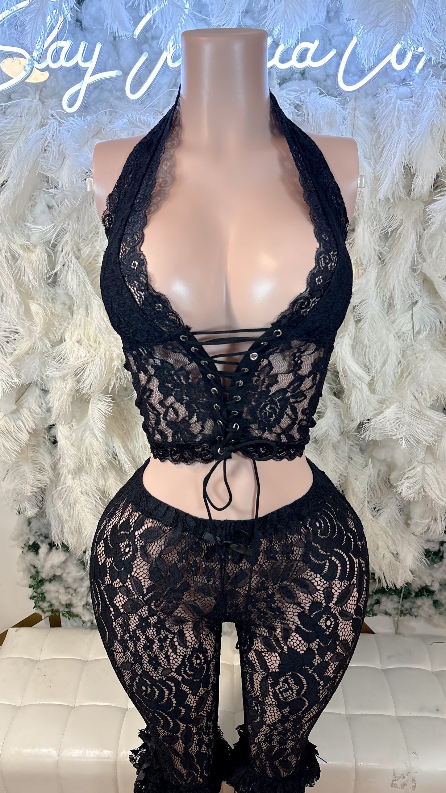 Outside Like We Never Left Mesh Capri Set