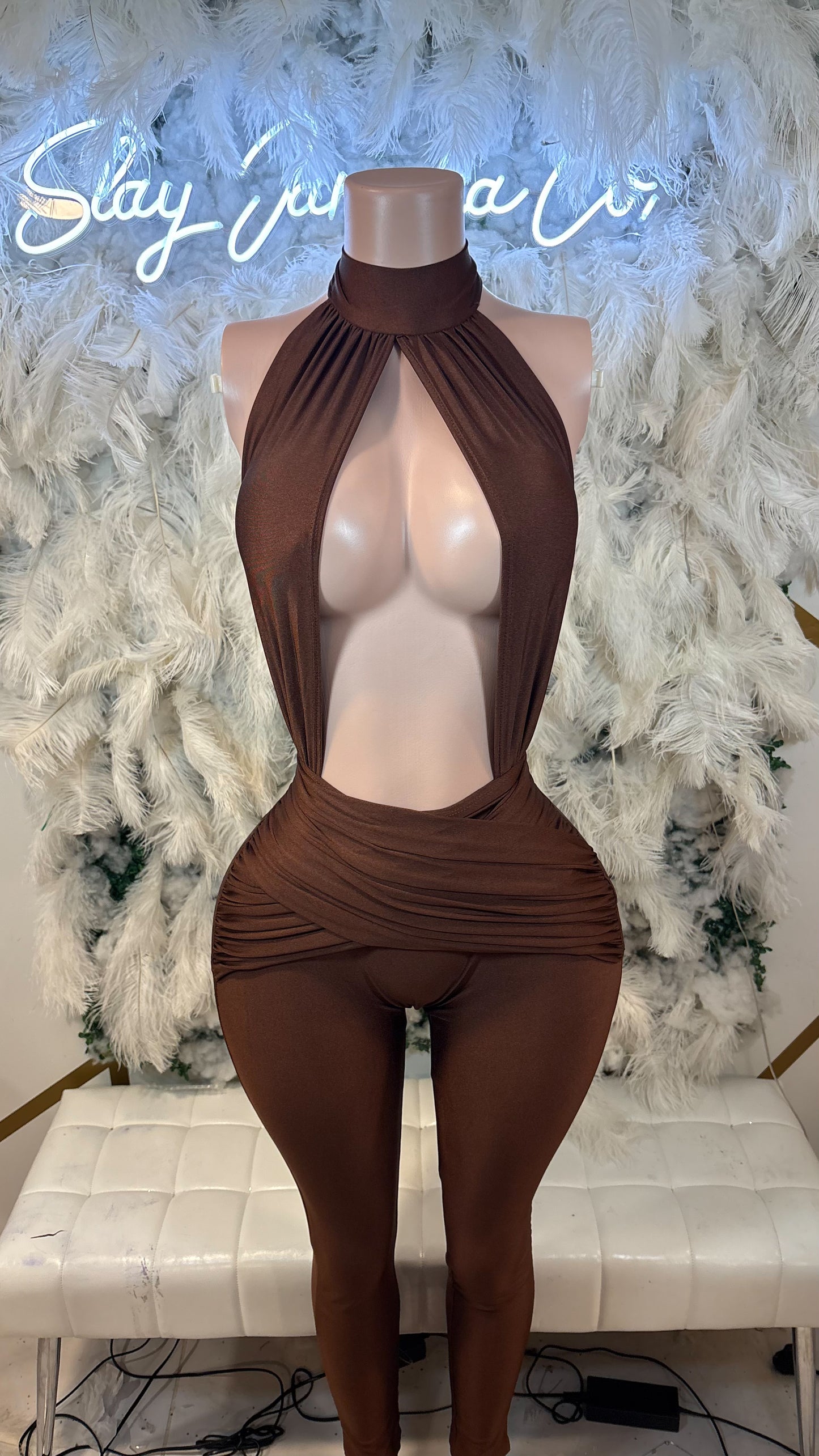 Body Drive You Crazy Jumpsuit - Mocha