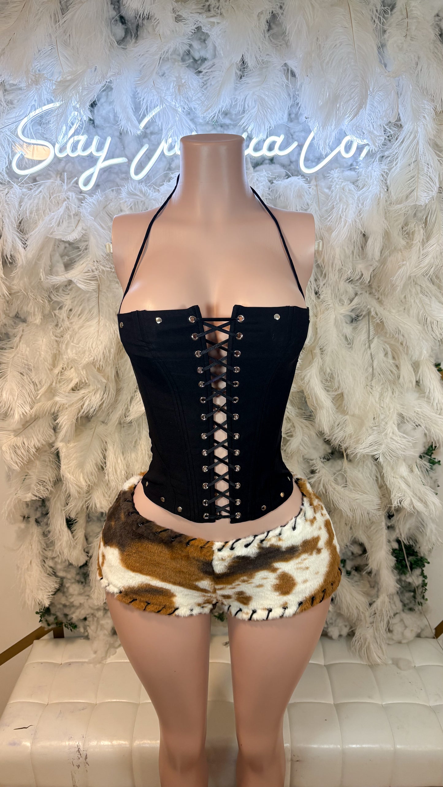 READY TO SHIP Ride him like a rodeo Shorts Set