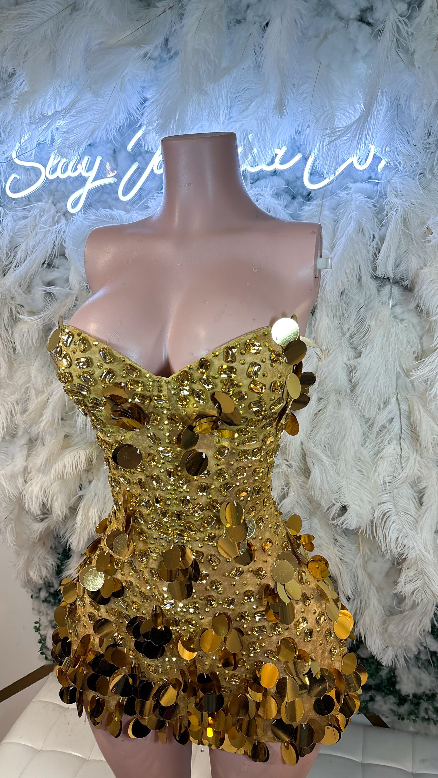 READY TO SHIP Dazzle Her Eyes Sequin Mini Dress