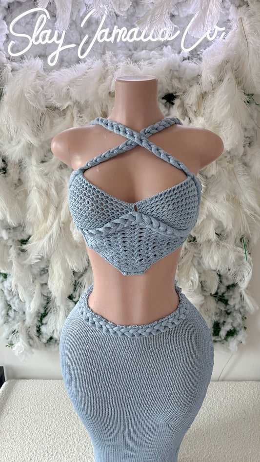 Mystic Dreams Knitted Maxi Skirt Set