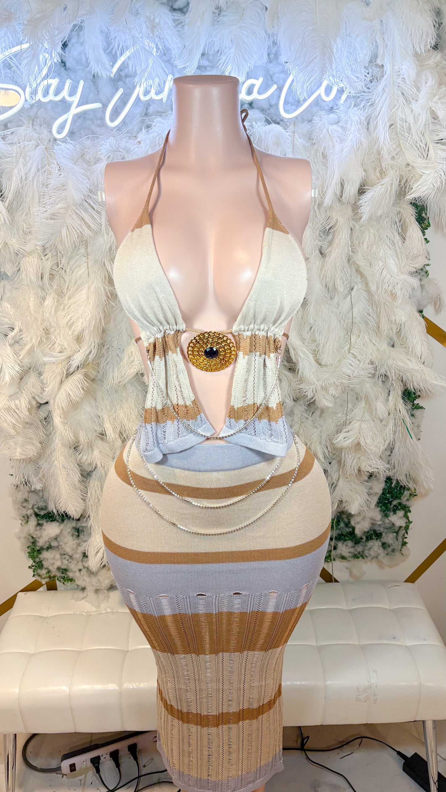 READY TO SHIP Desert Dreams Knitted Skirt Set