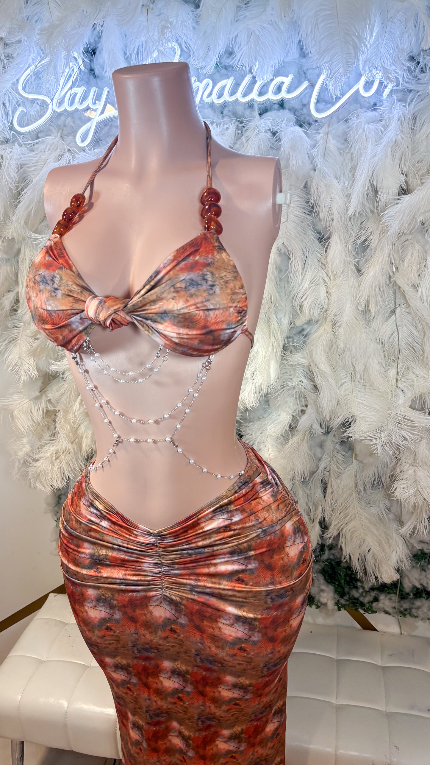 READY TO SHIP Fusiom Of Colors Maxi Dress