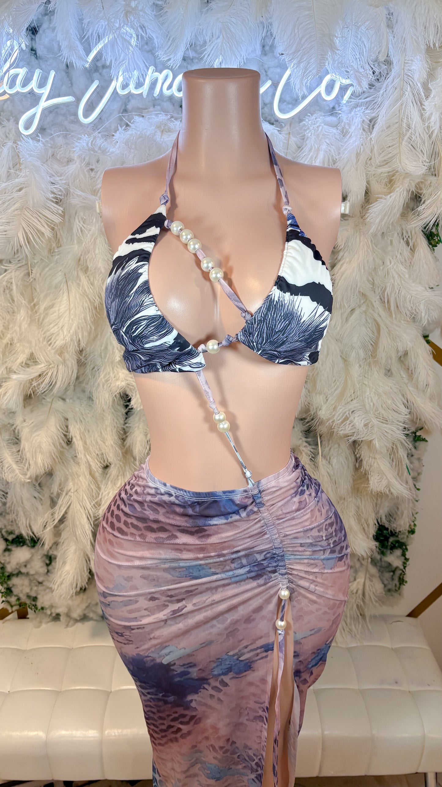 READY TO SHIP Kaleidoscope Mystery Split Maxi Dress